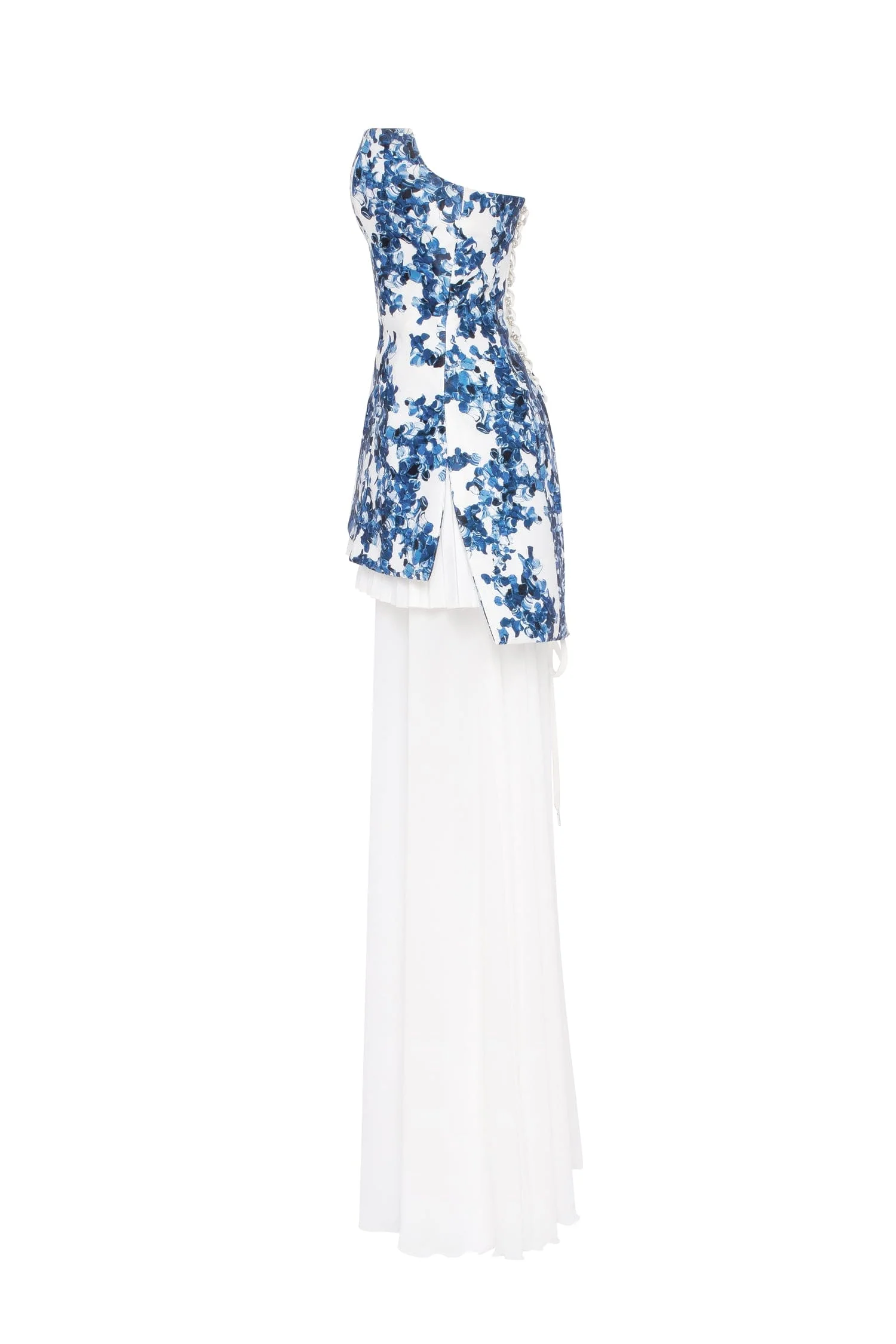 2-in-1 blue hydrangea mini with a detachable underskirt - Image 4