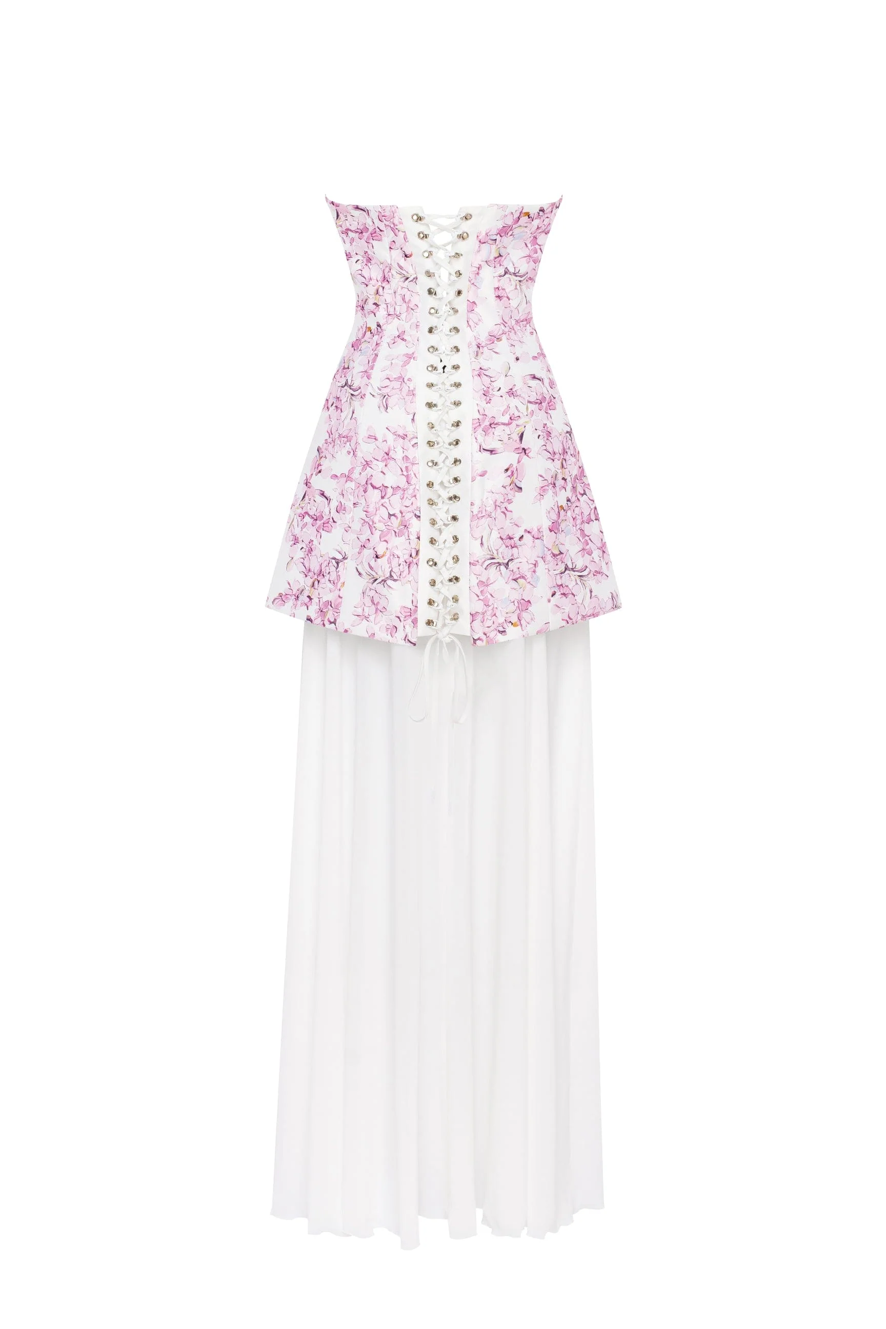 2-in-1 pink sakura mini with a detachable underskirt - Image 3