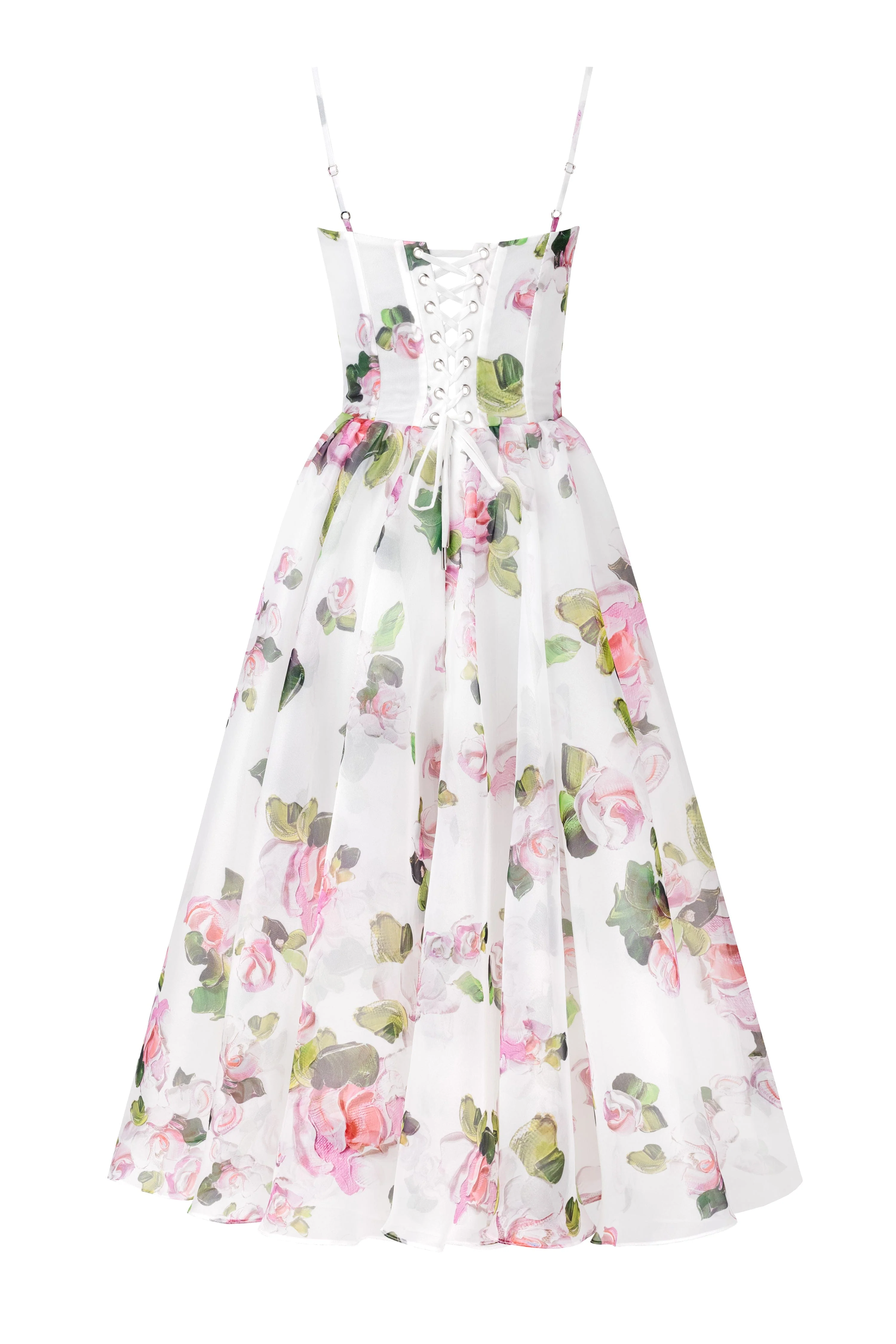 Apple Blossom spaghetti strap midi dress - Image 4