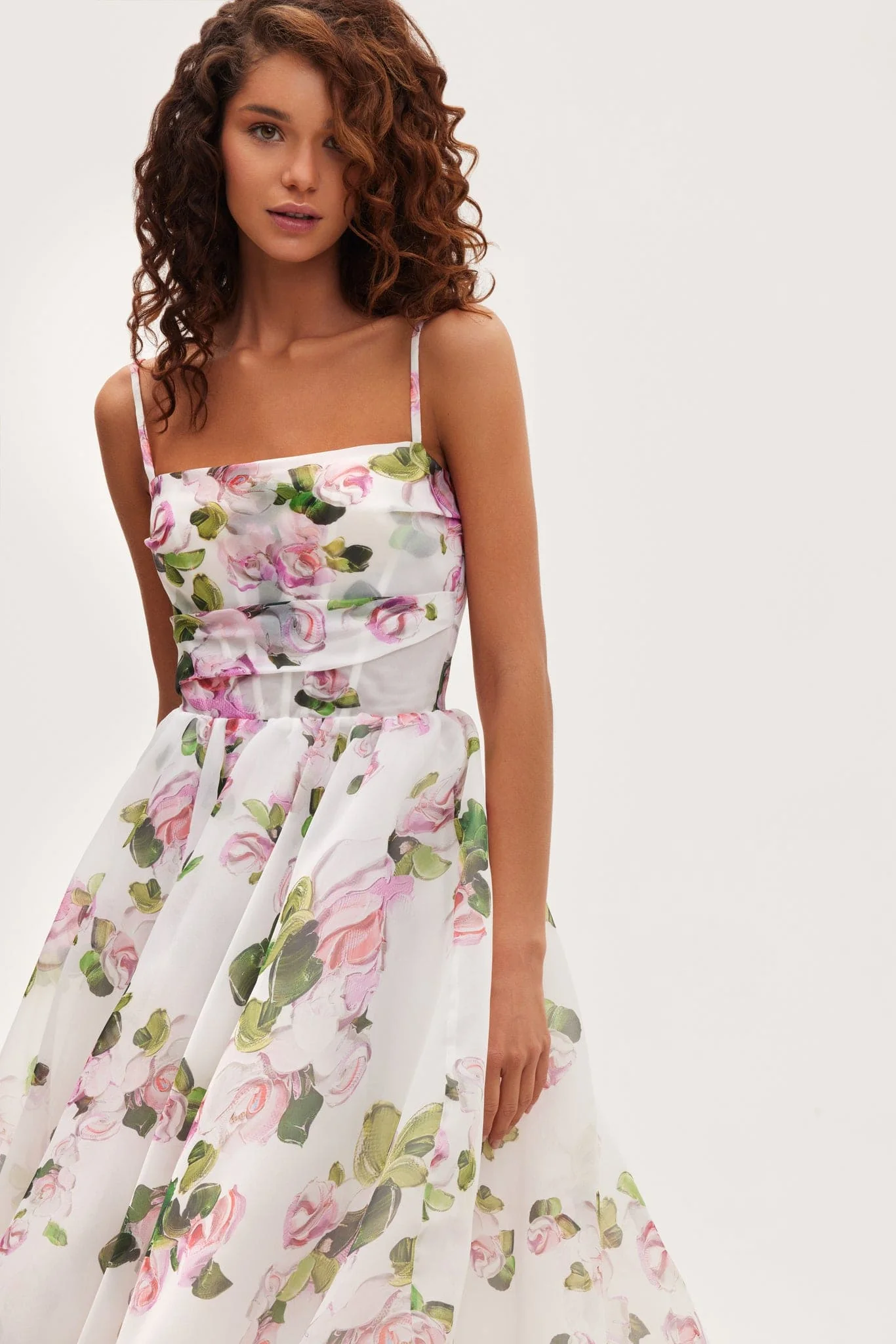 Apple Blossom spaghetti strap midi dress - Image 5