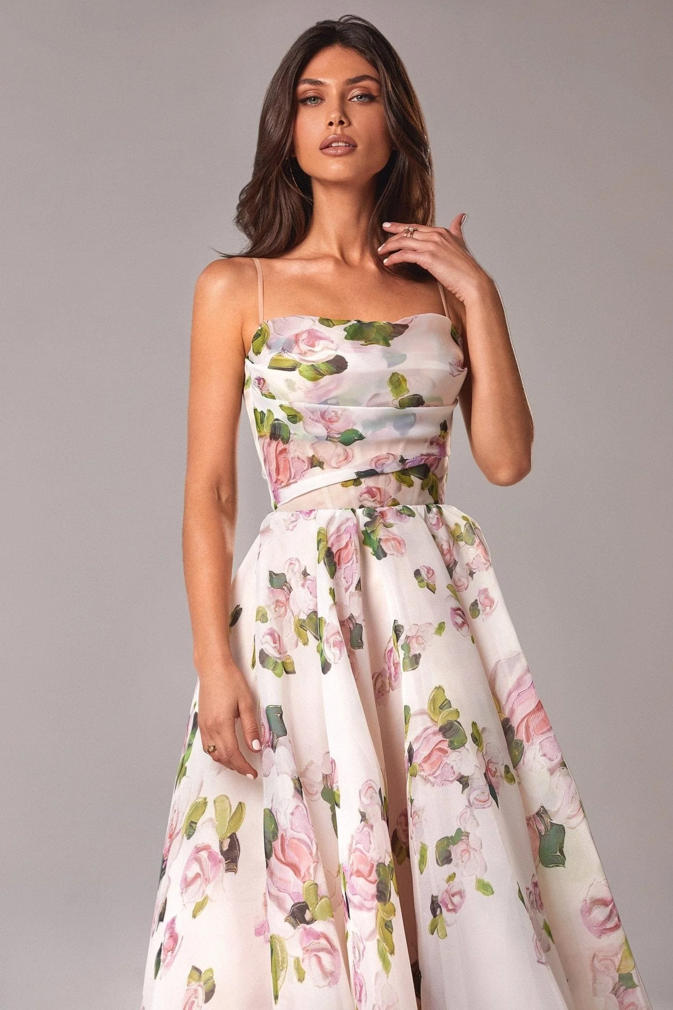 Apple Blossom Tender spaghetti strap midi dress - Image 5