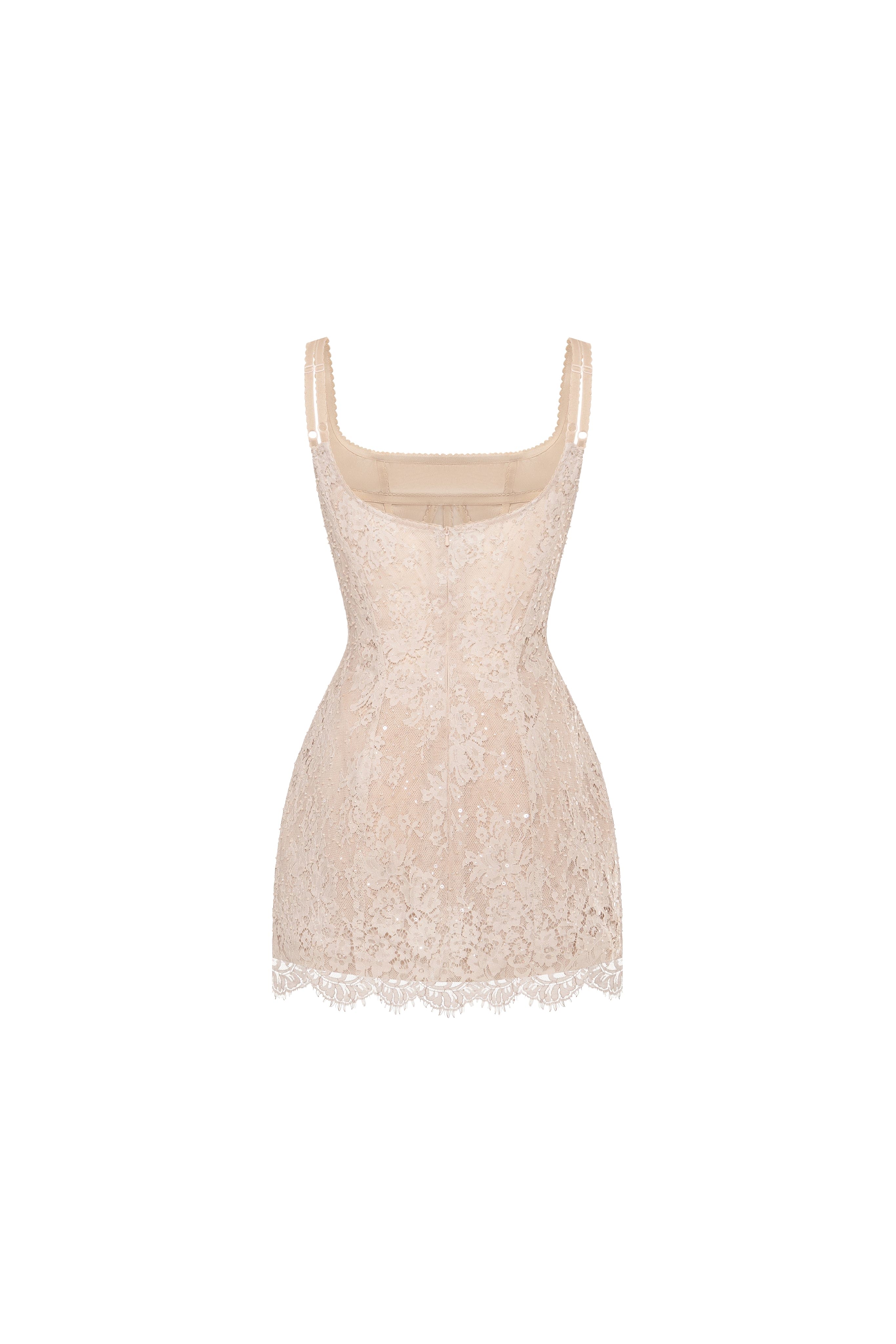 Beige corset mini dress - Image 4