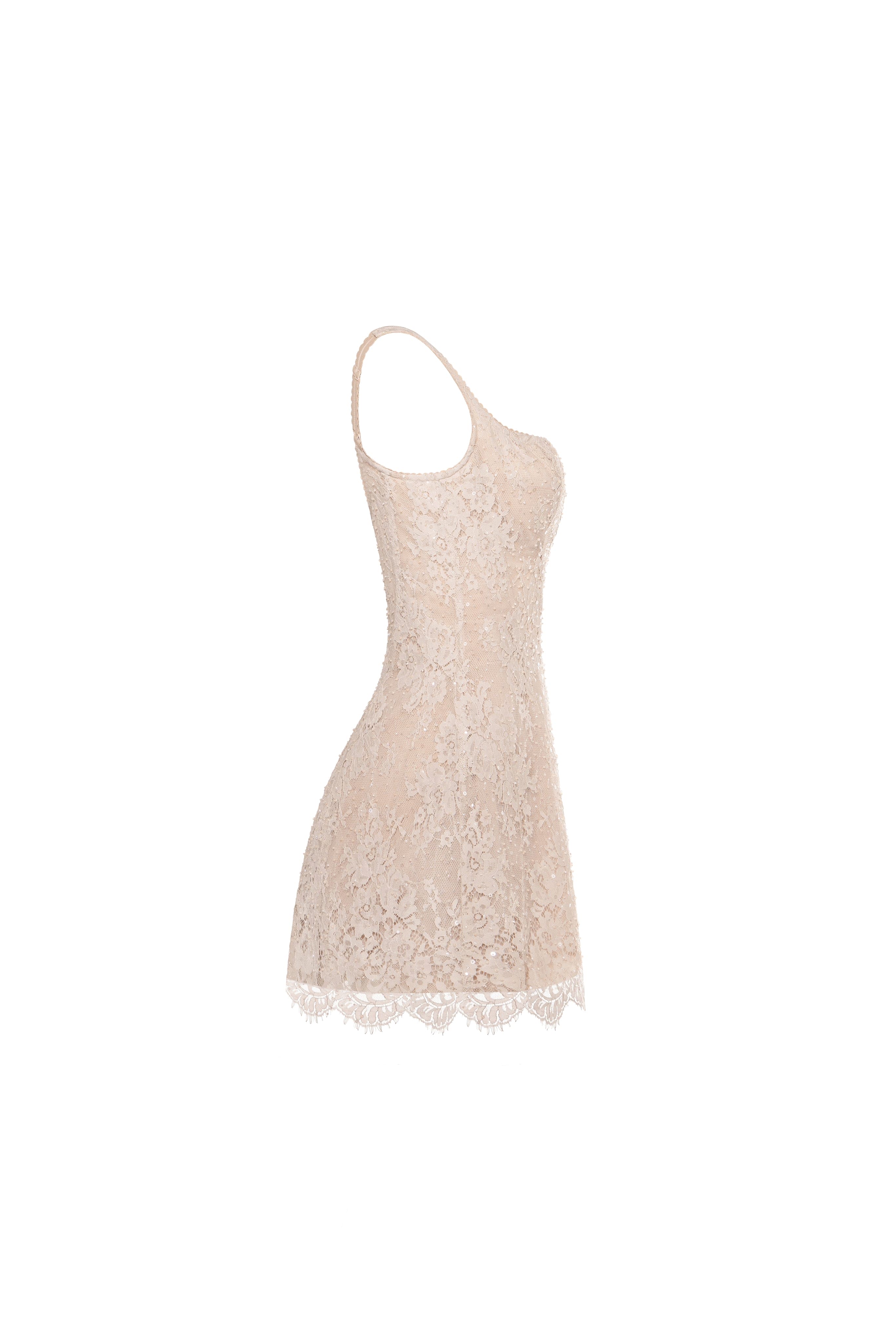 Beige corset mini dress - Image 6