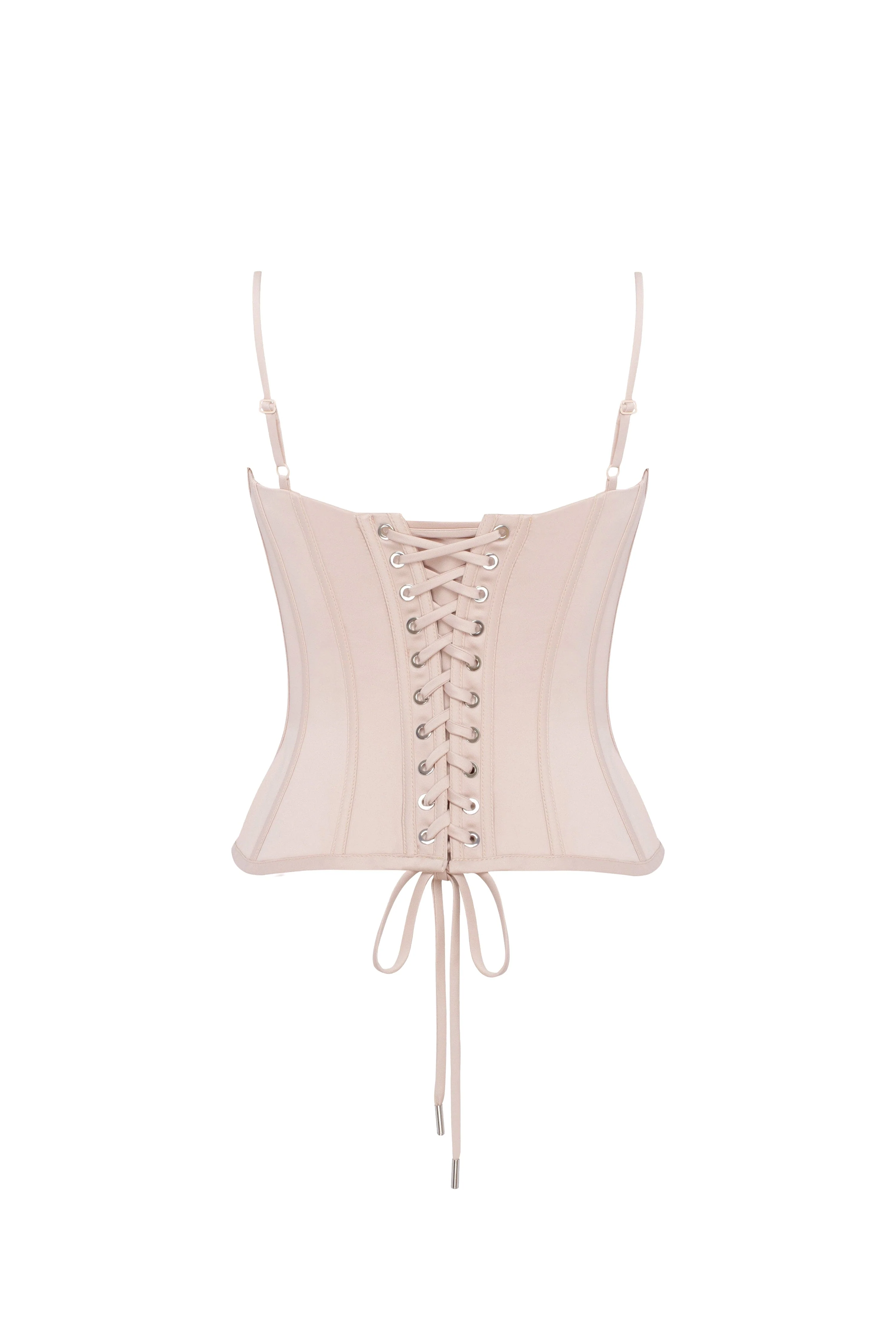Beige sculpting lace corset, Parisienne - Image 4