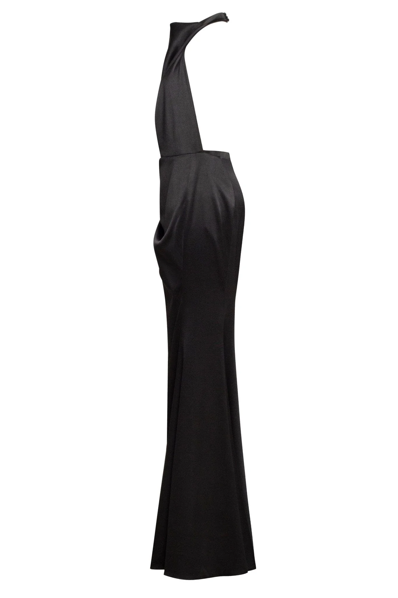 Black Mock neck sleeveless low slit dress - Image 7