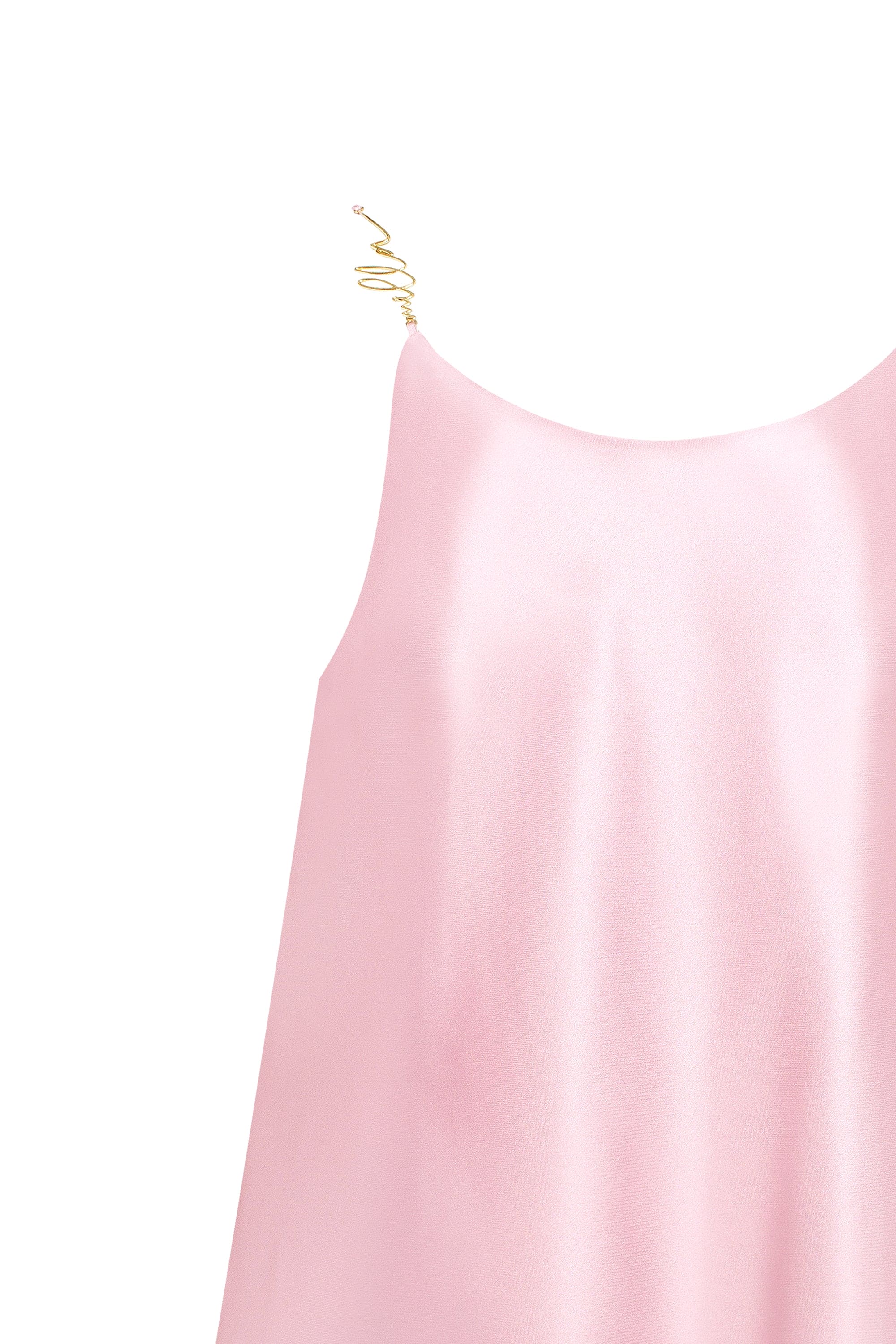 Bohemian pink feather-trimmed slip mini dress, Xo Xo - Image 6