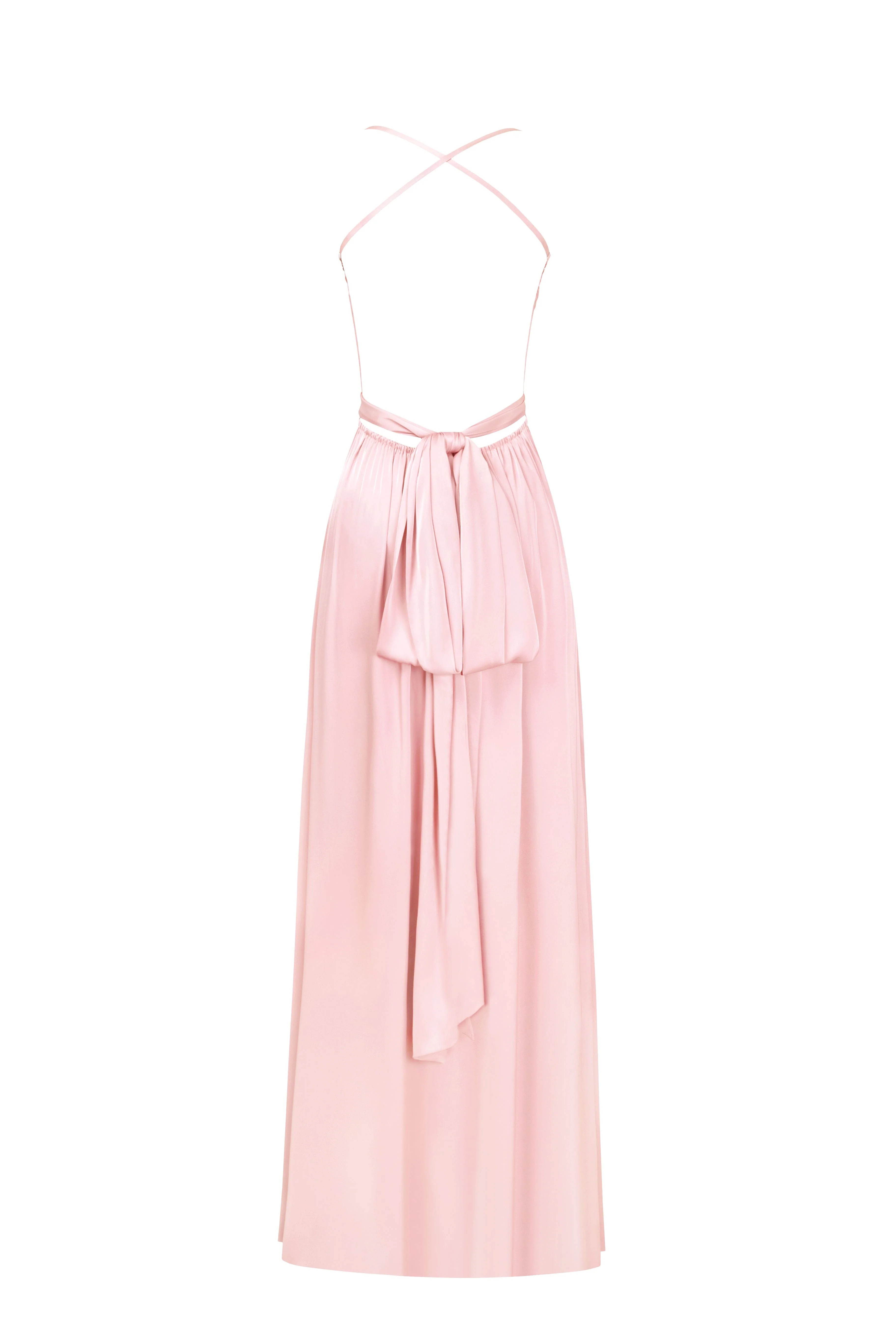 Boudoir misty rose silk slip dress - Image 4