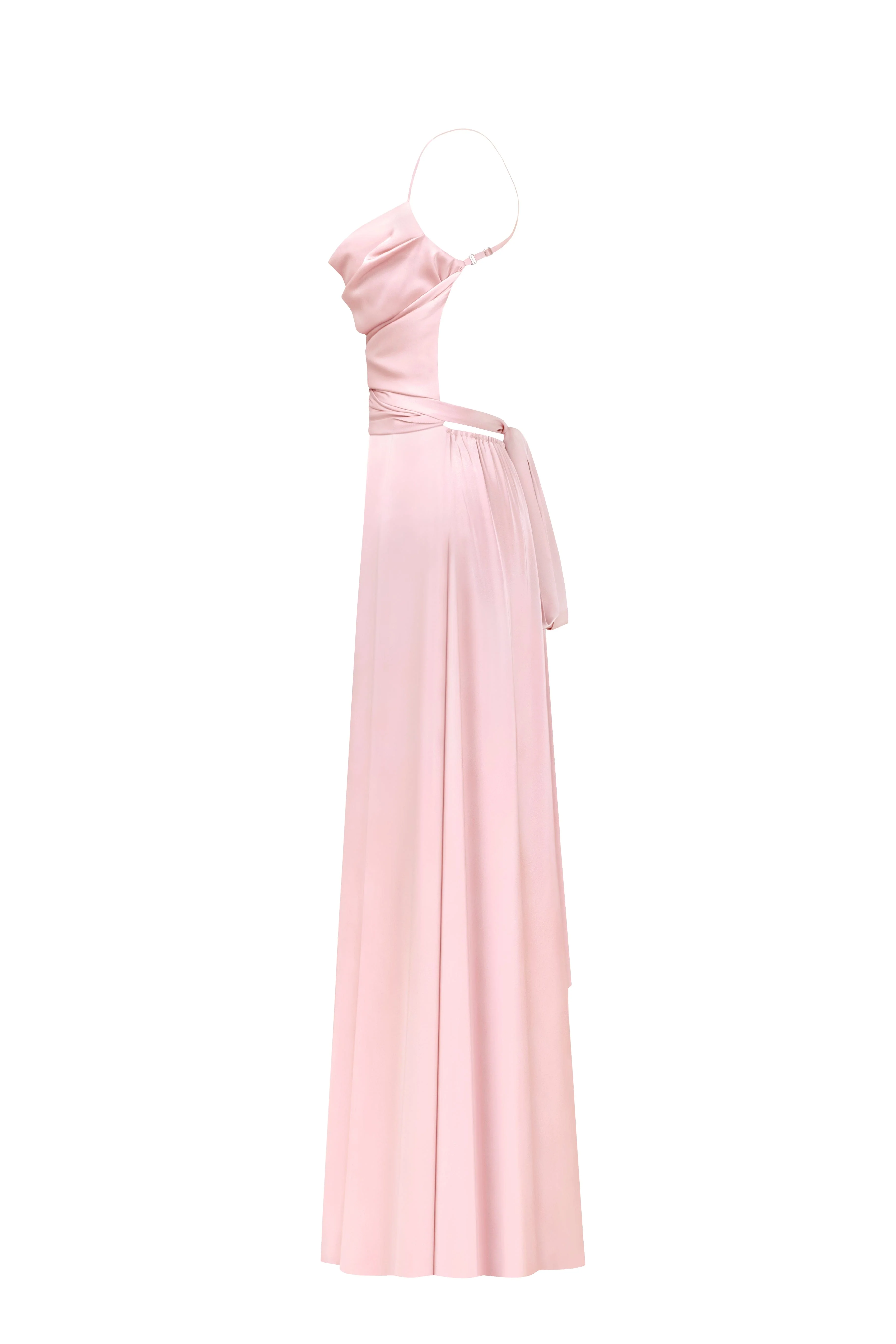 Boudoir misty rose silk slip dress - Image 8