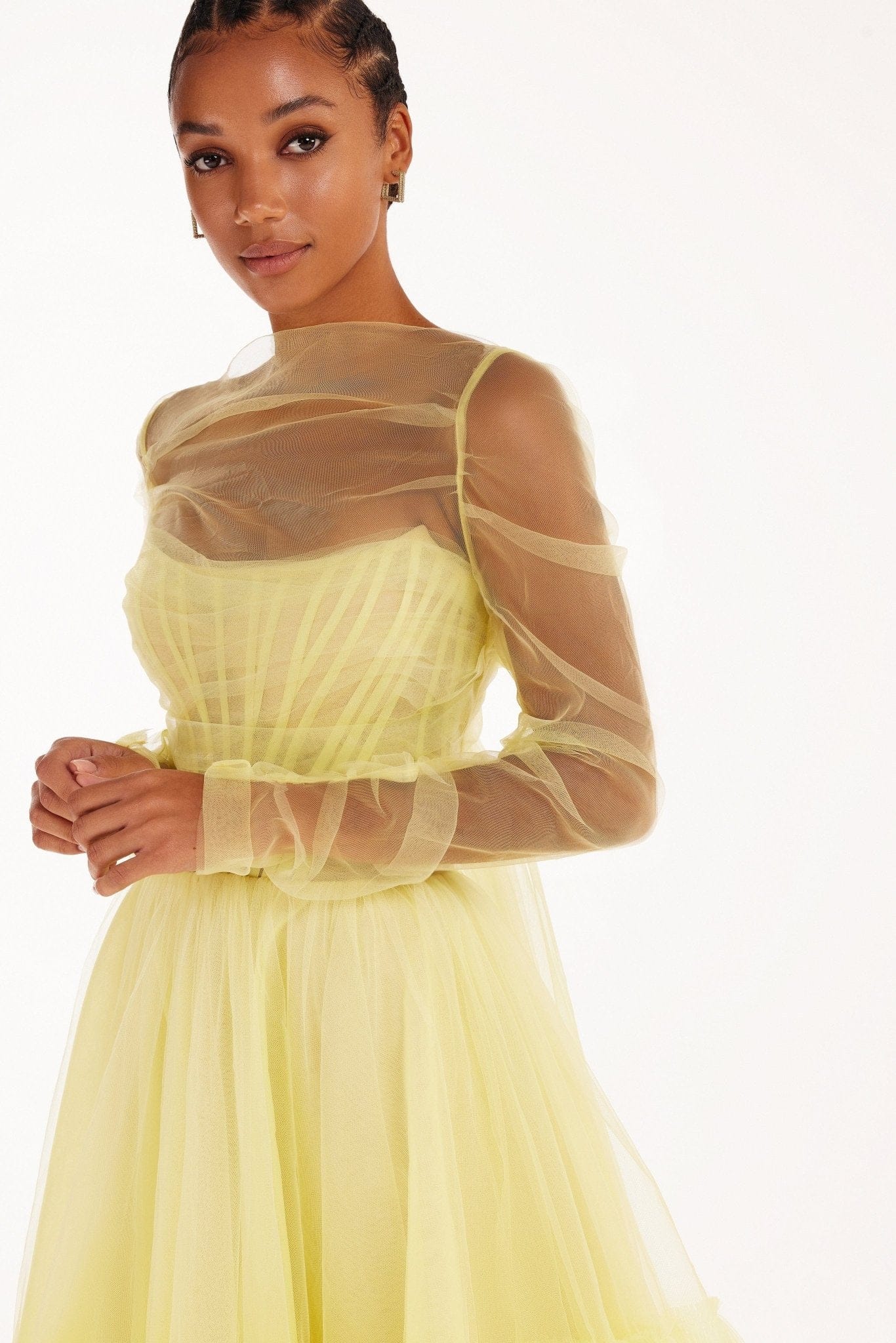 Bright Yellow tulle dress - Image 5