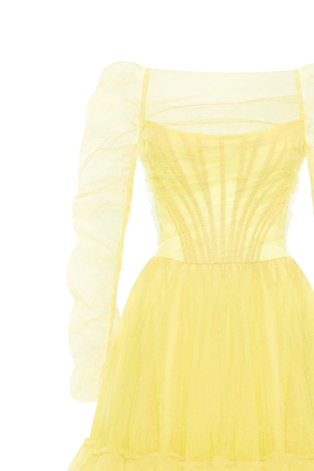 Bright Yellow tulle dress - Image 9
