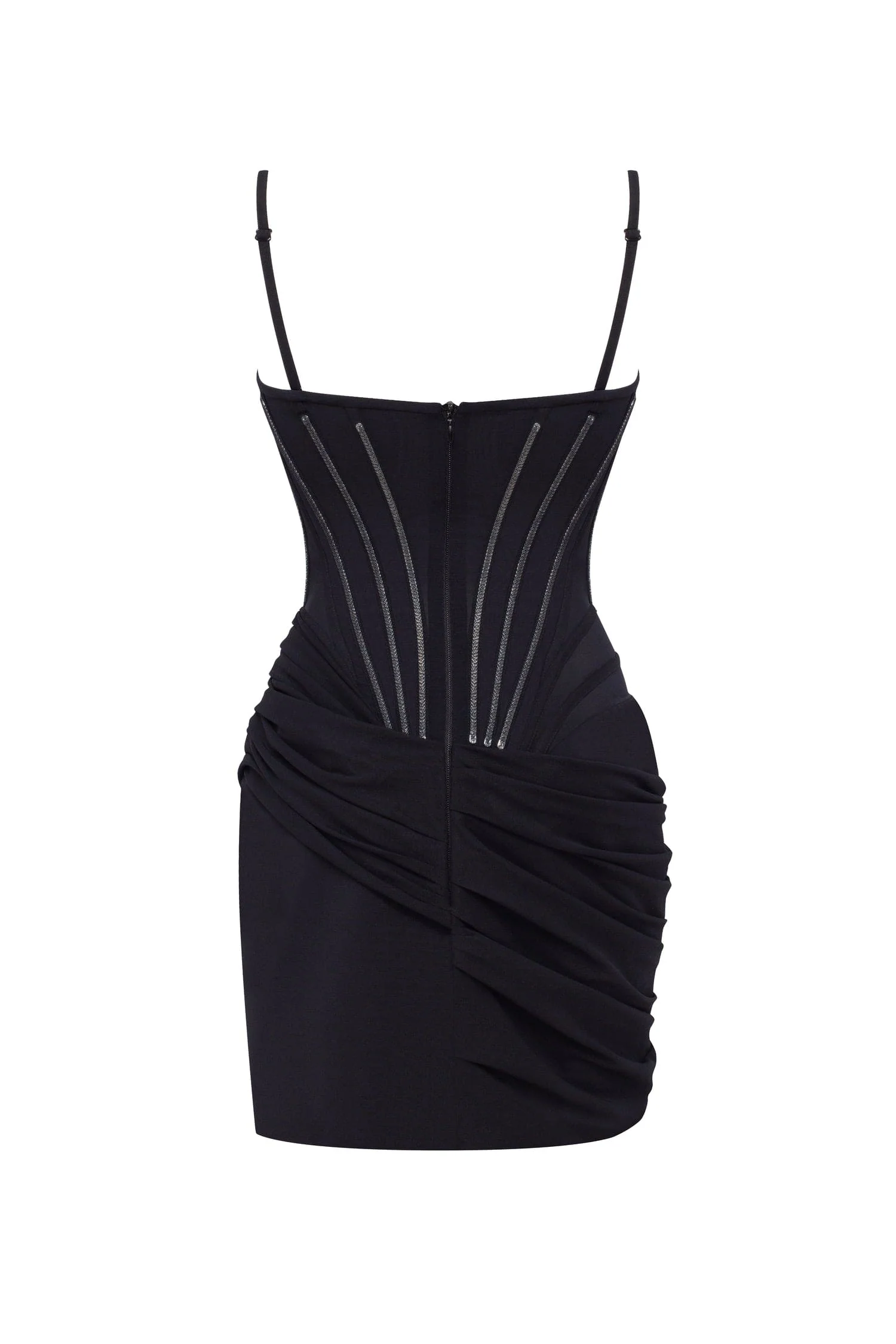 Chic fitted corset mini dress, Parisienne - Image 4