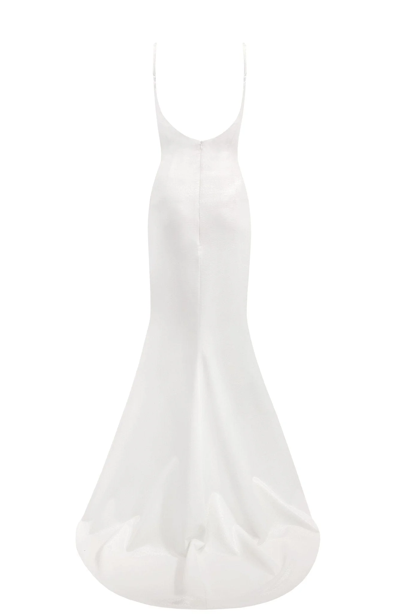 Chic mermaid maxi dress in white - Image 4