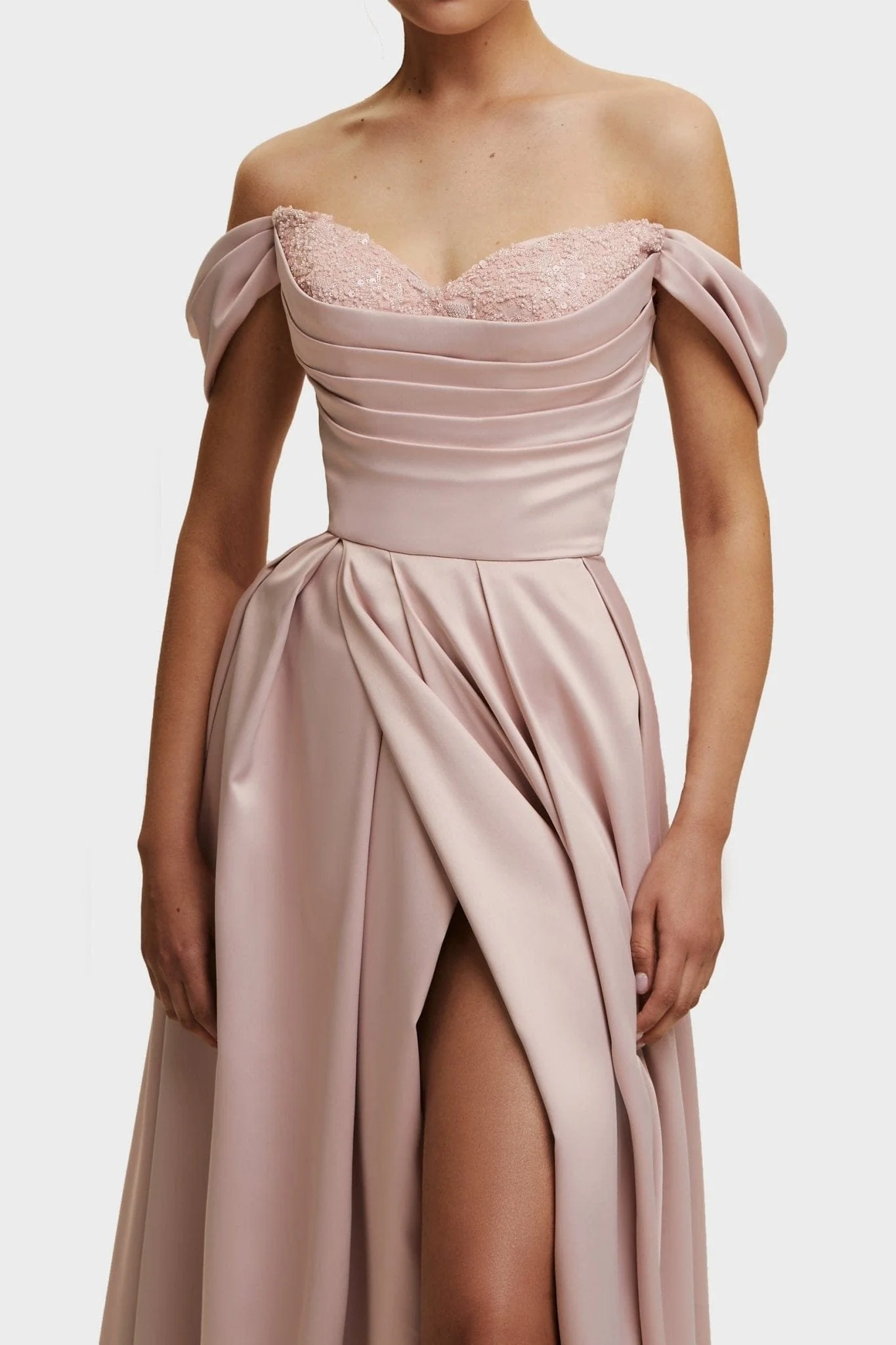 Misty Rose Princess heart-shaped neckline gown - Image 5