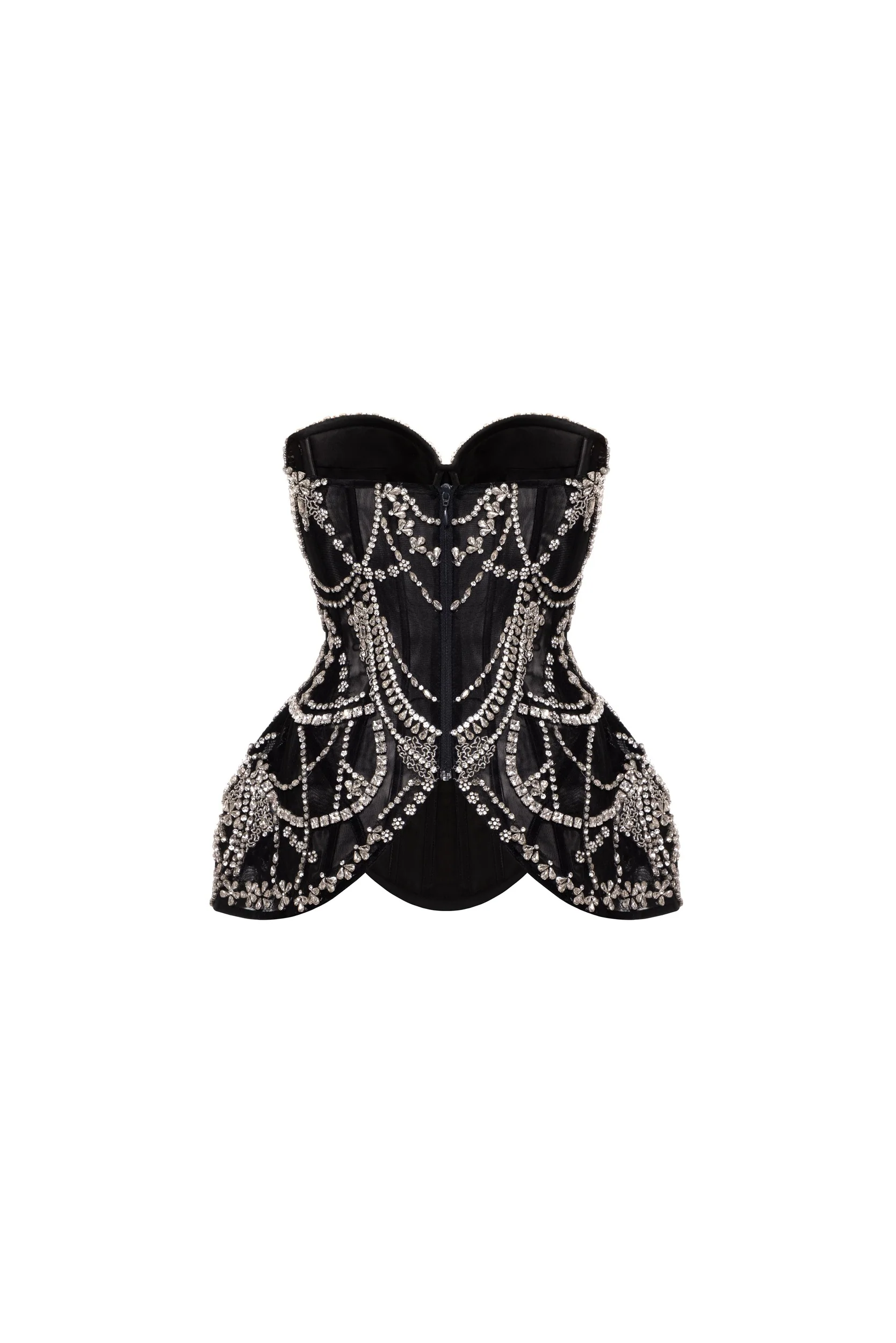 Crystal-covered black corset - Image 4