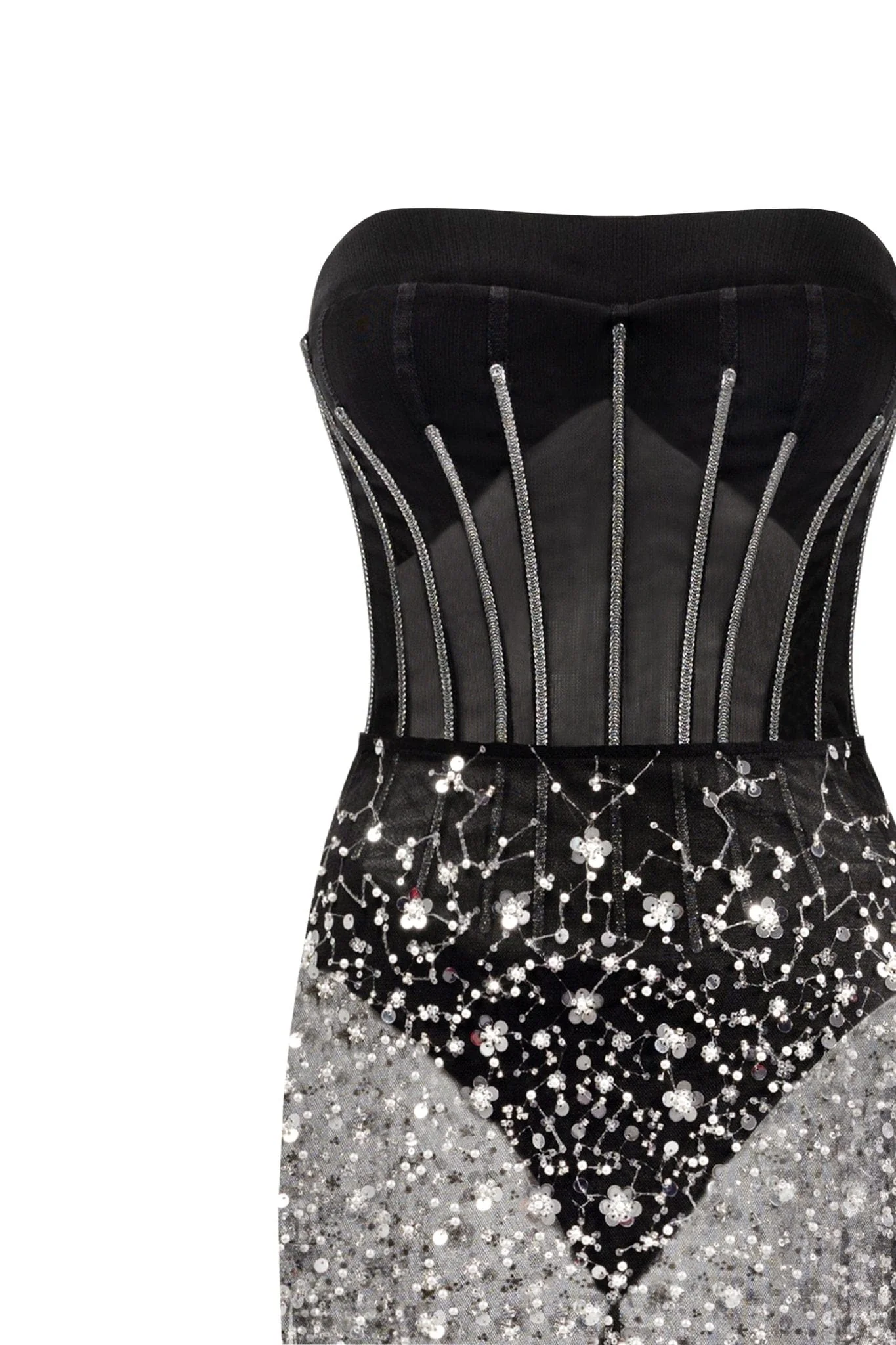 Crystal-covered fabulous black maxi dress - Image 6