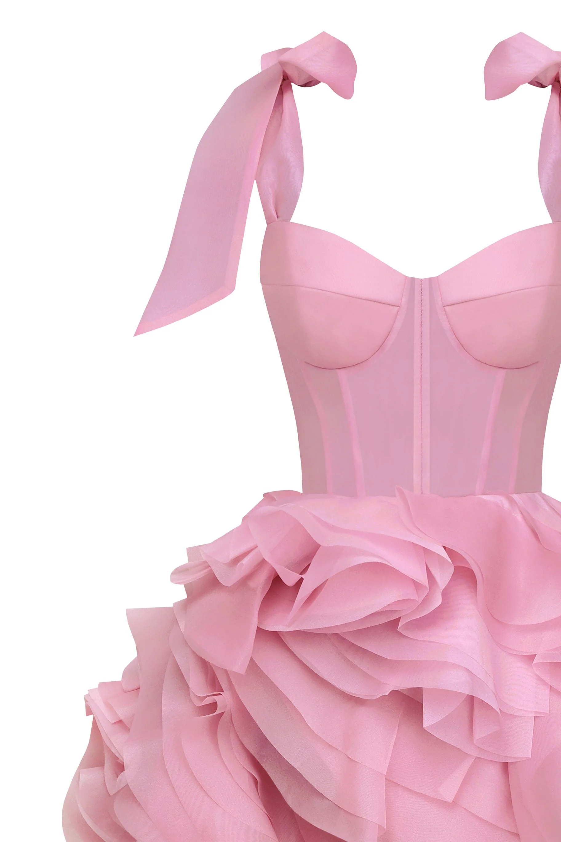 Danceable mini with ruched flower appliques, Garden of Eden - Image 6