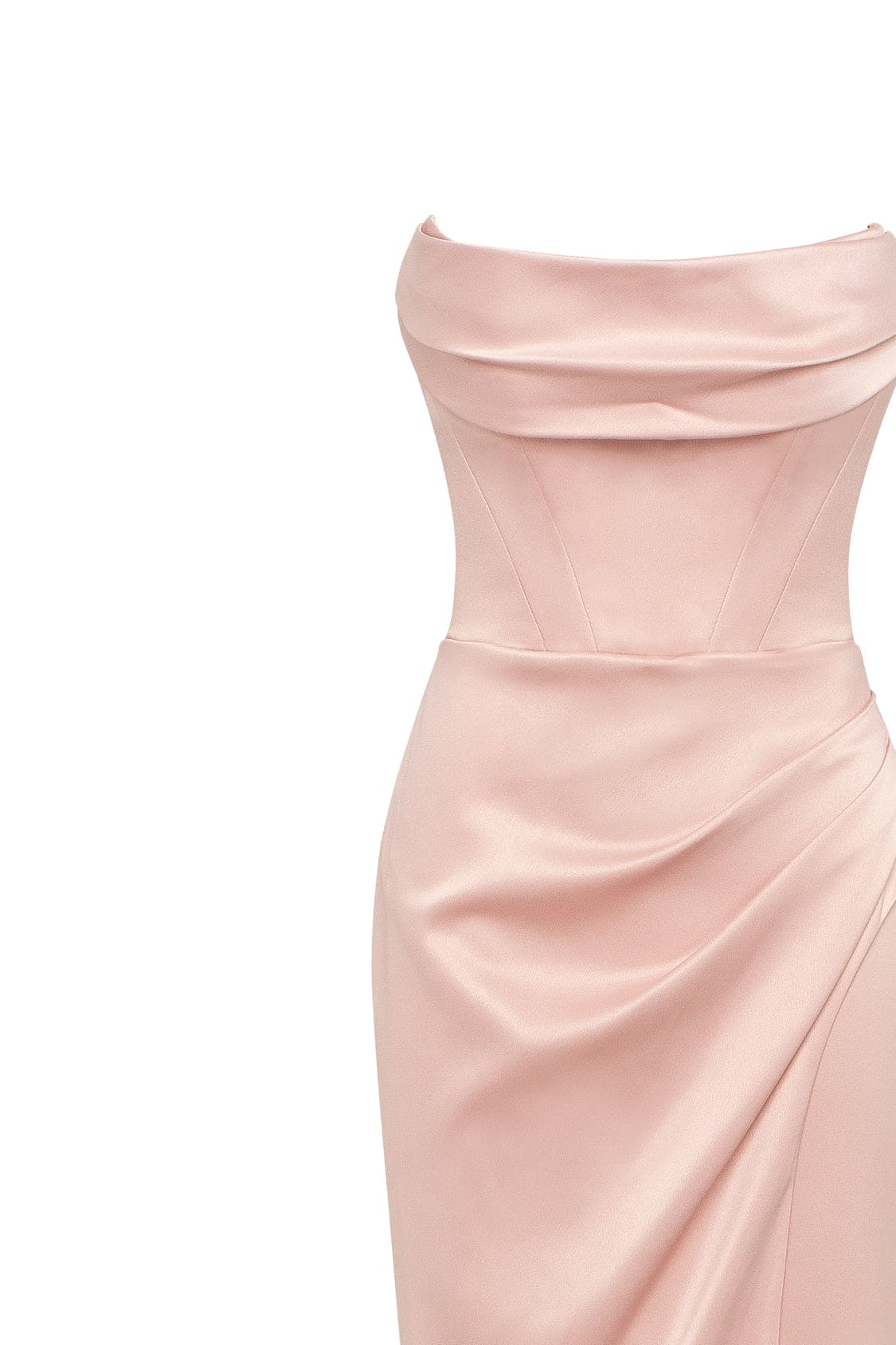 Fancy satin misty rose maxi dress, Garden of Eden - Image 6