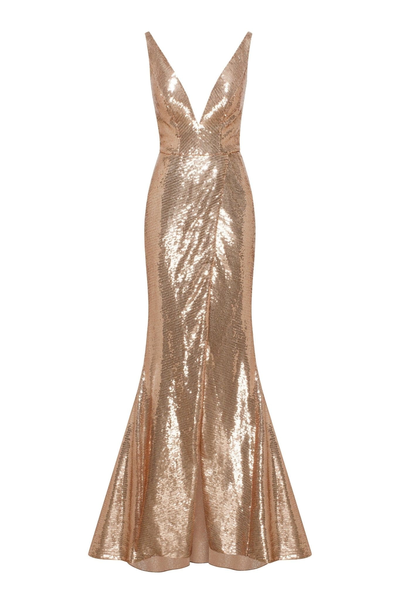Jaw-dropping sequined lace maxi dress and gloves set - Image 2