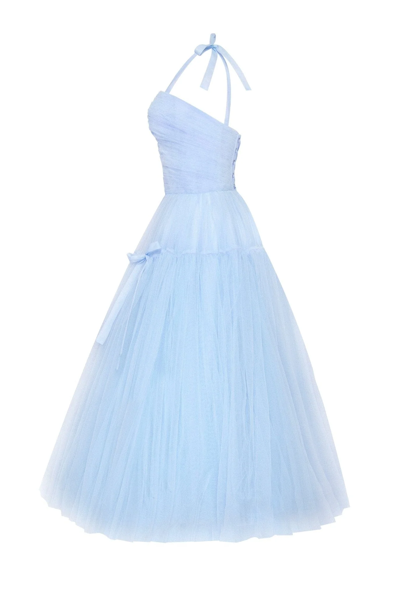Light Blue tie-straps tulle dress - Image 4