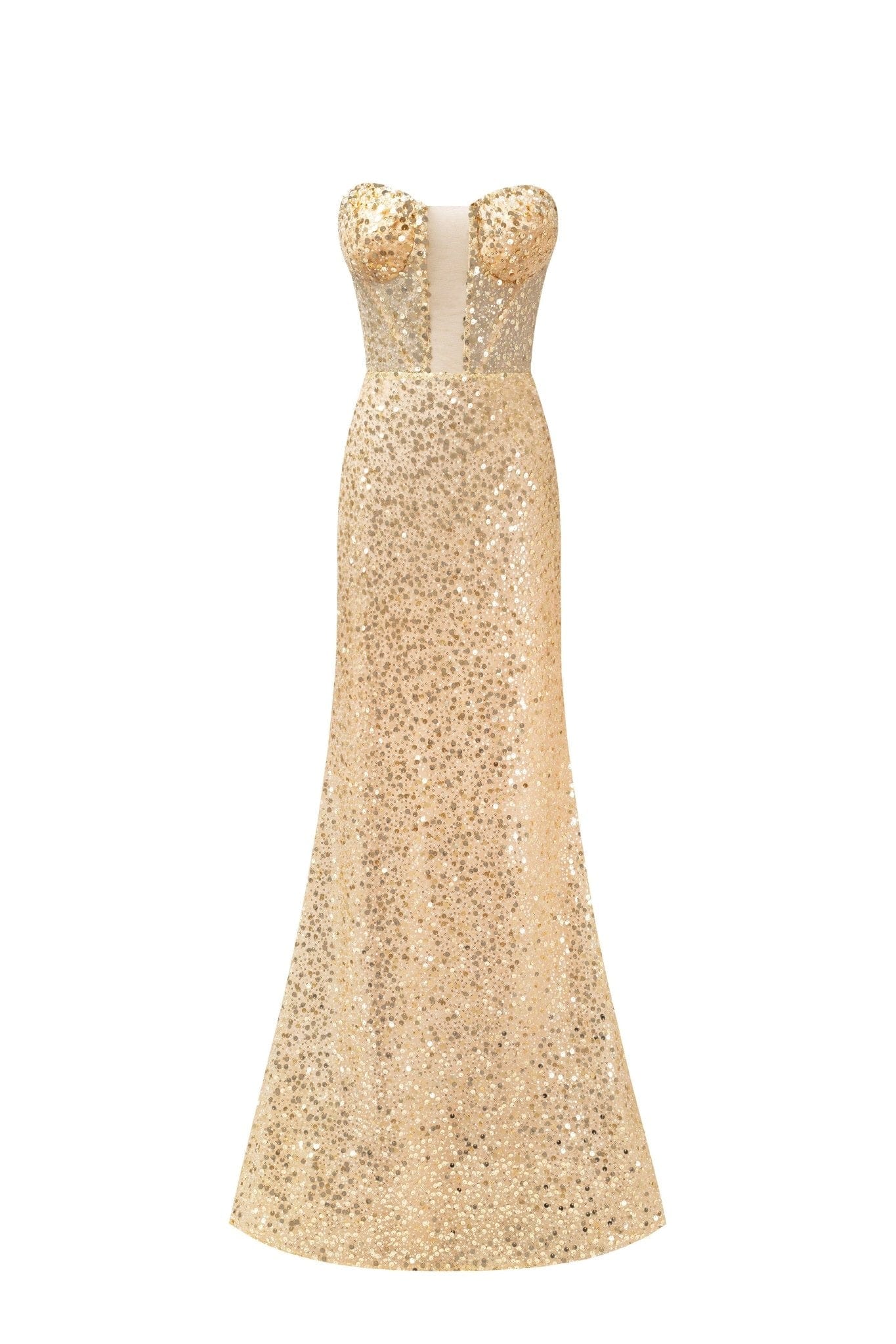 Showstopper maxi dress covered in gold sequins - Image 2