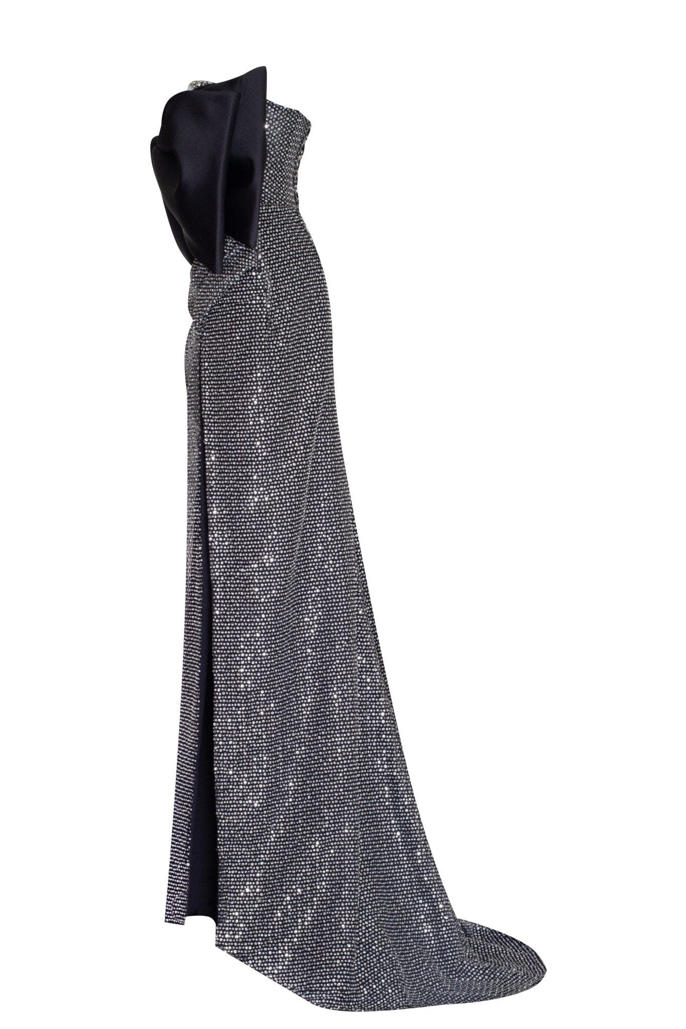 Mesmerizing big bow maxi gown covered in rhinestones - Image 4