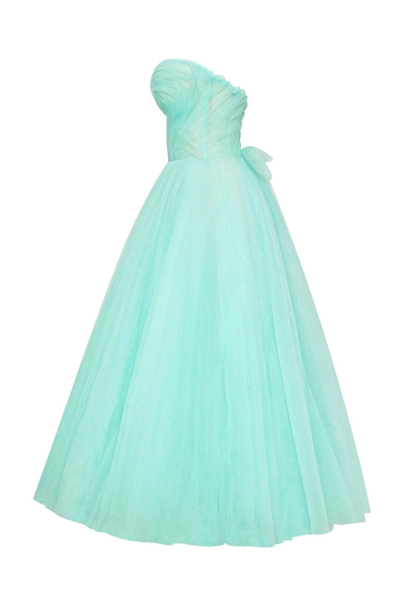 Mint green tender midi tulle dress - Image 8