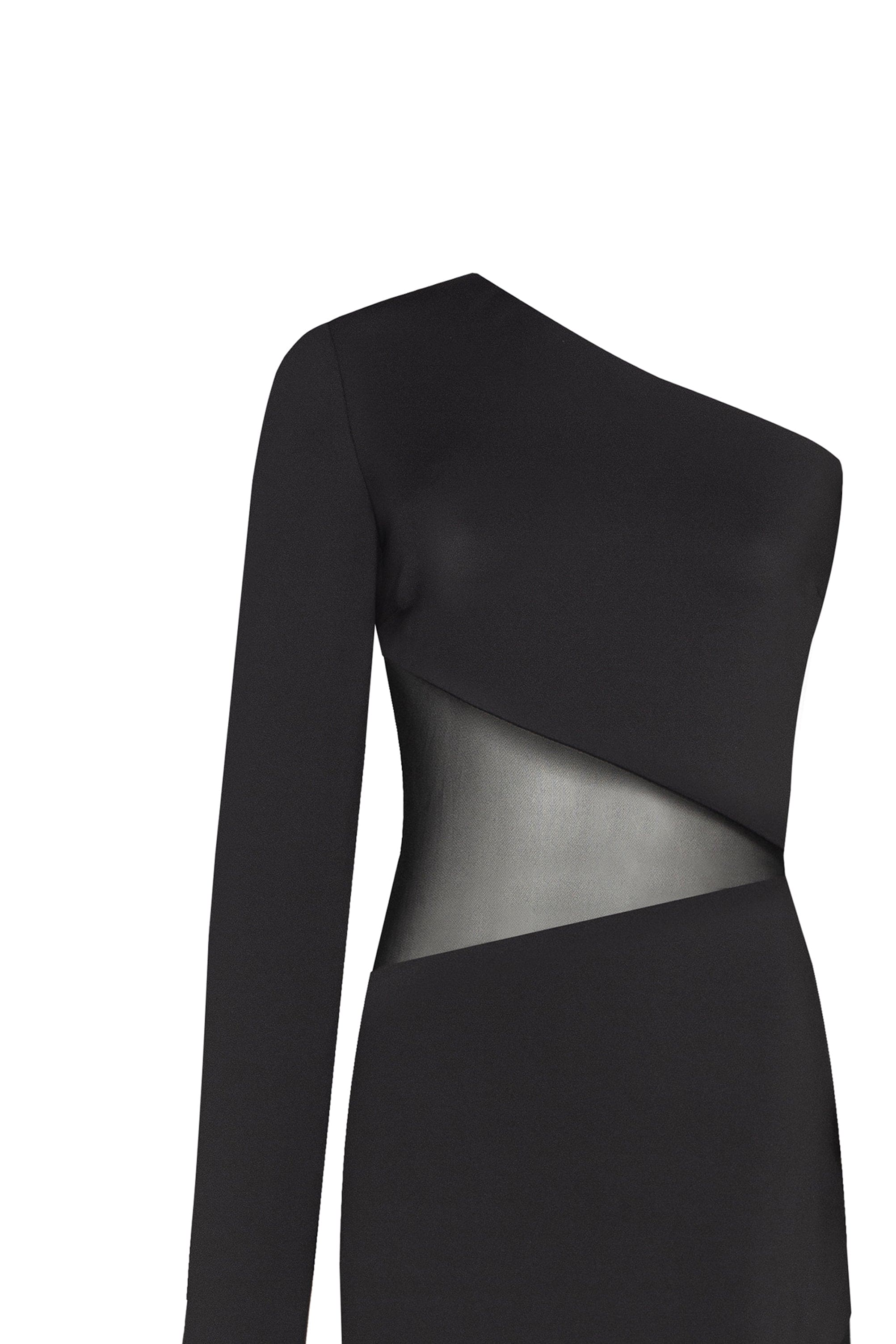 One-shoulder maxi dress with feather-trimmed bottom, Xo Xo - Image 7