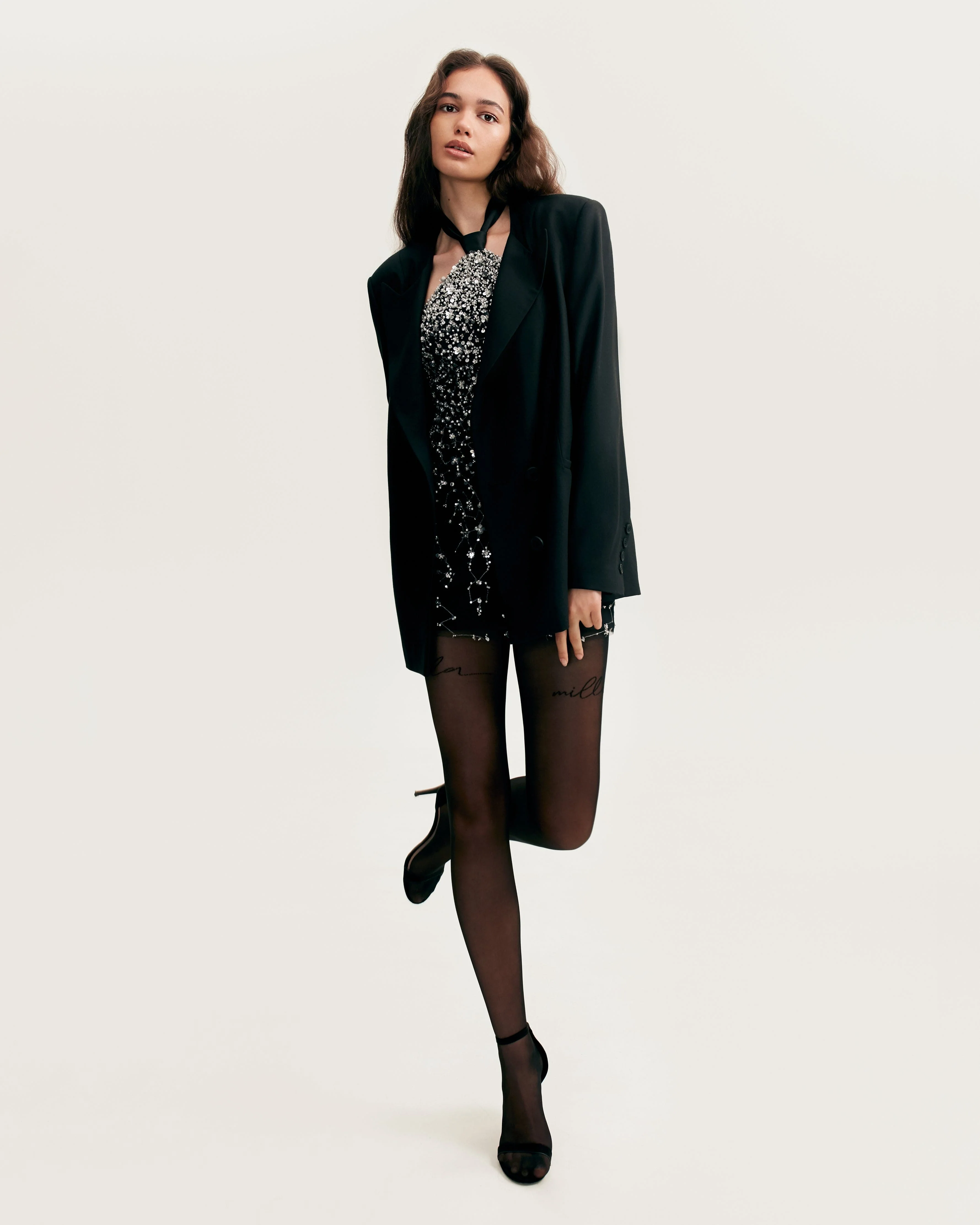 Panache black single-breasted blazer, Xo Xo - Image 3