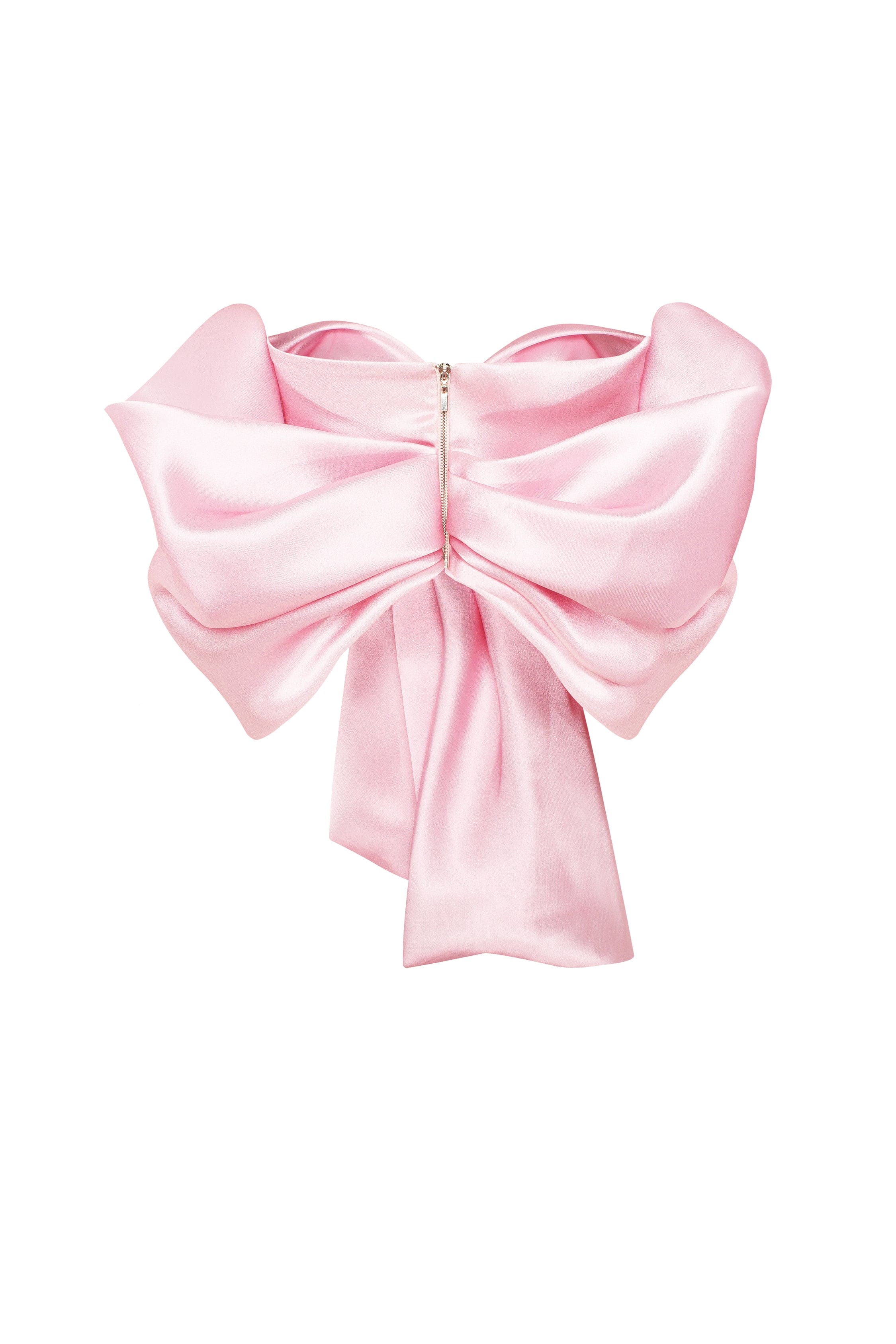 Pink organza off-shoulder blouse with meringue flounces, Xo Xo - Image 4