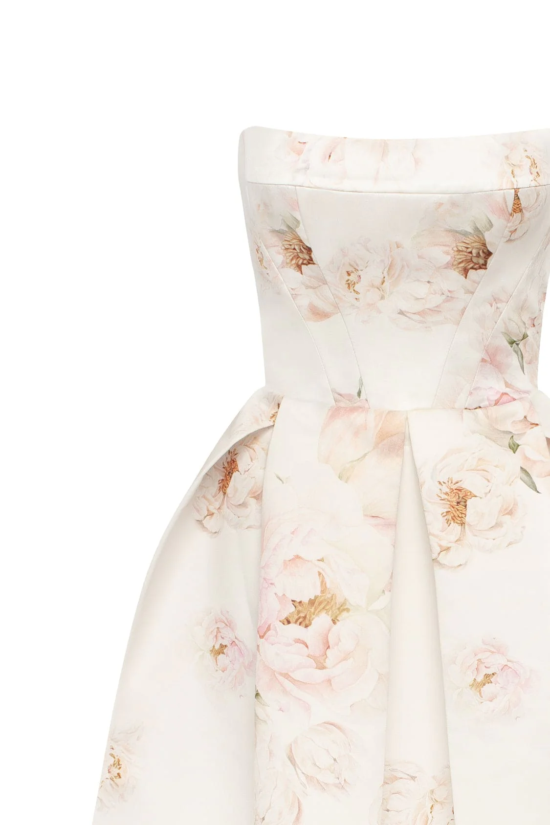 Pink peony corset midi dress, Garden of Eden - Image 6