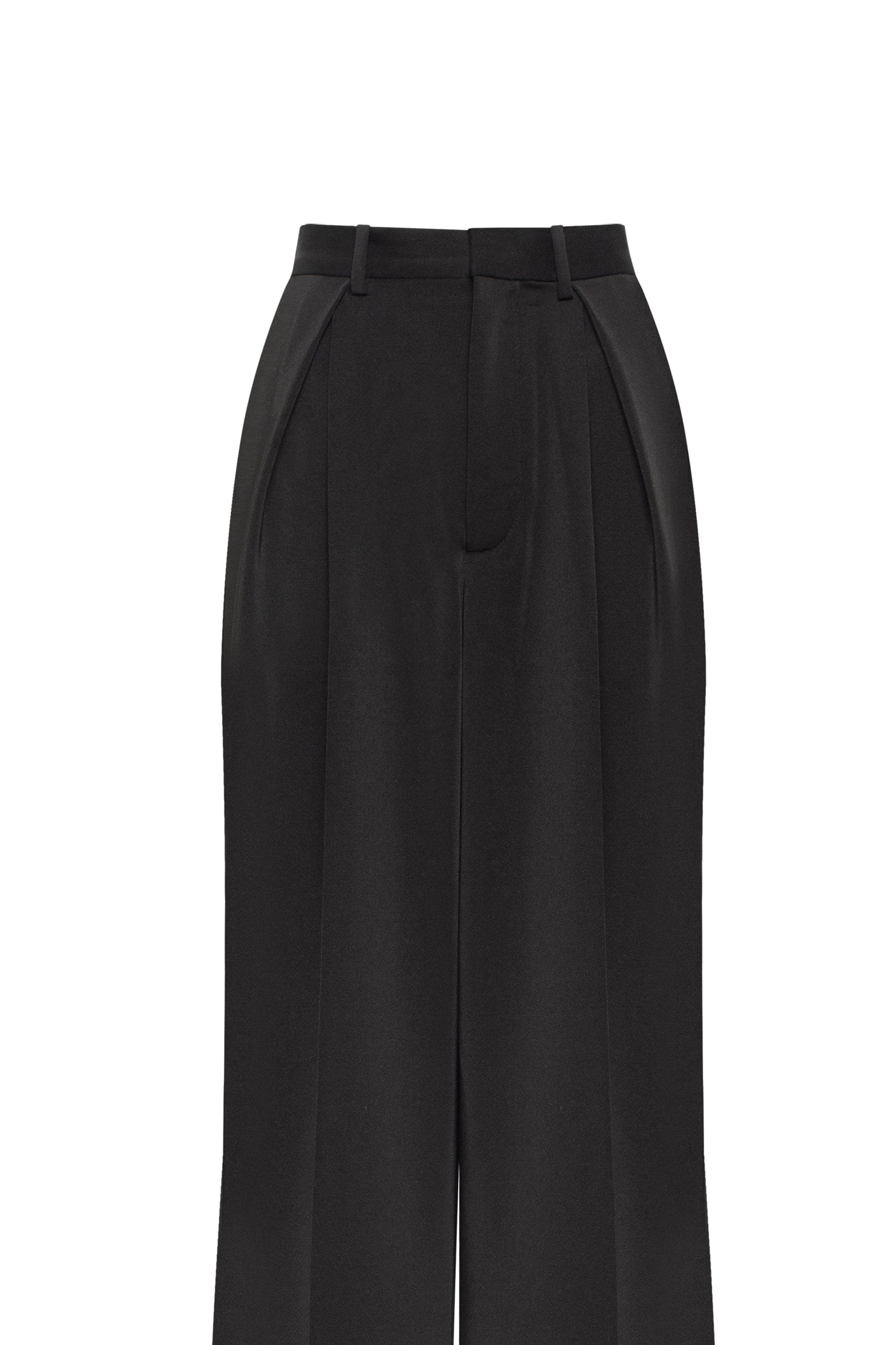 Refined black pants cut from Italian satin, Xo Xo - Image 6