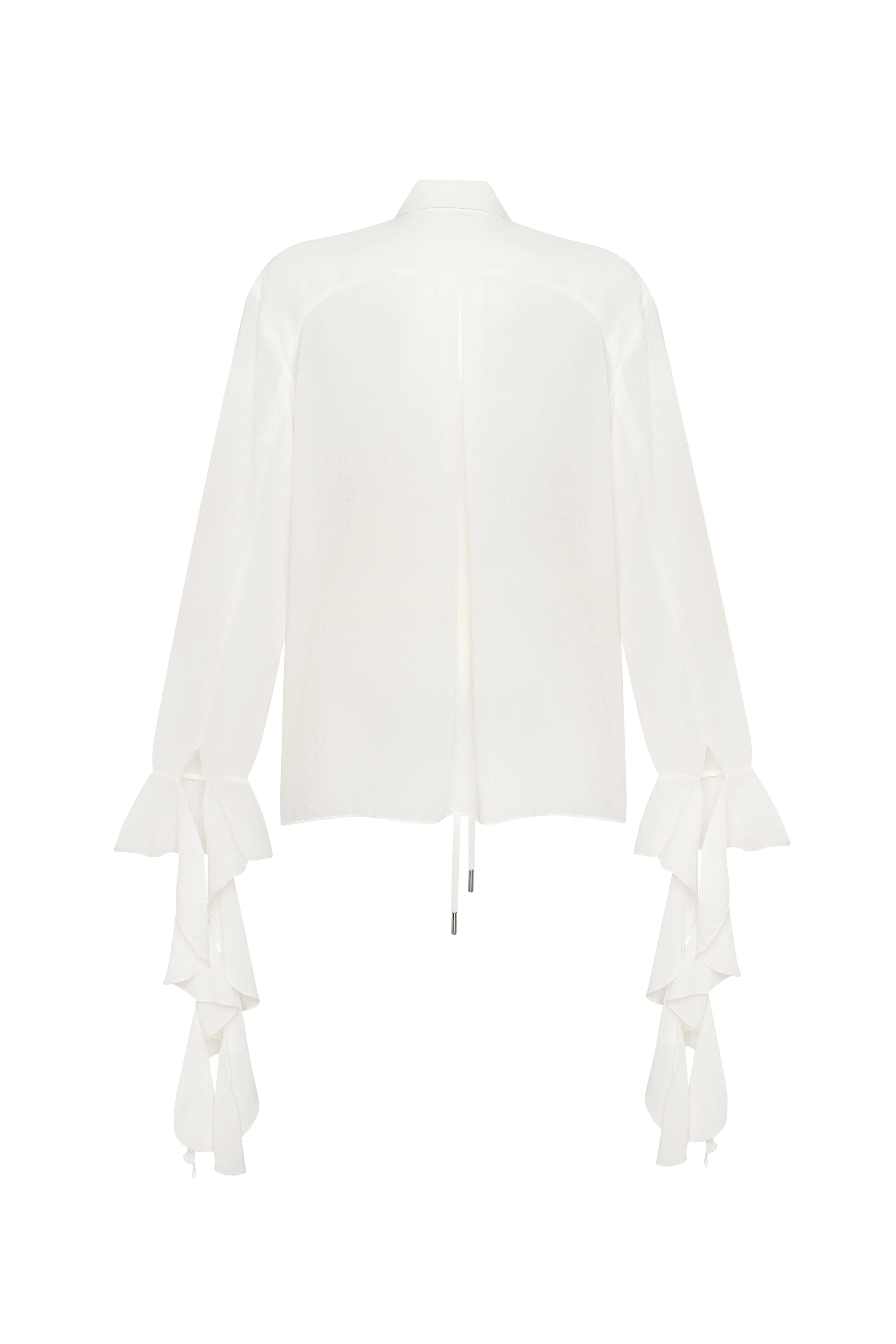 Ruffled blouse in white, Xo Xo - Image 4