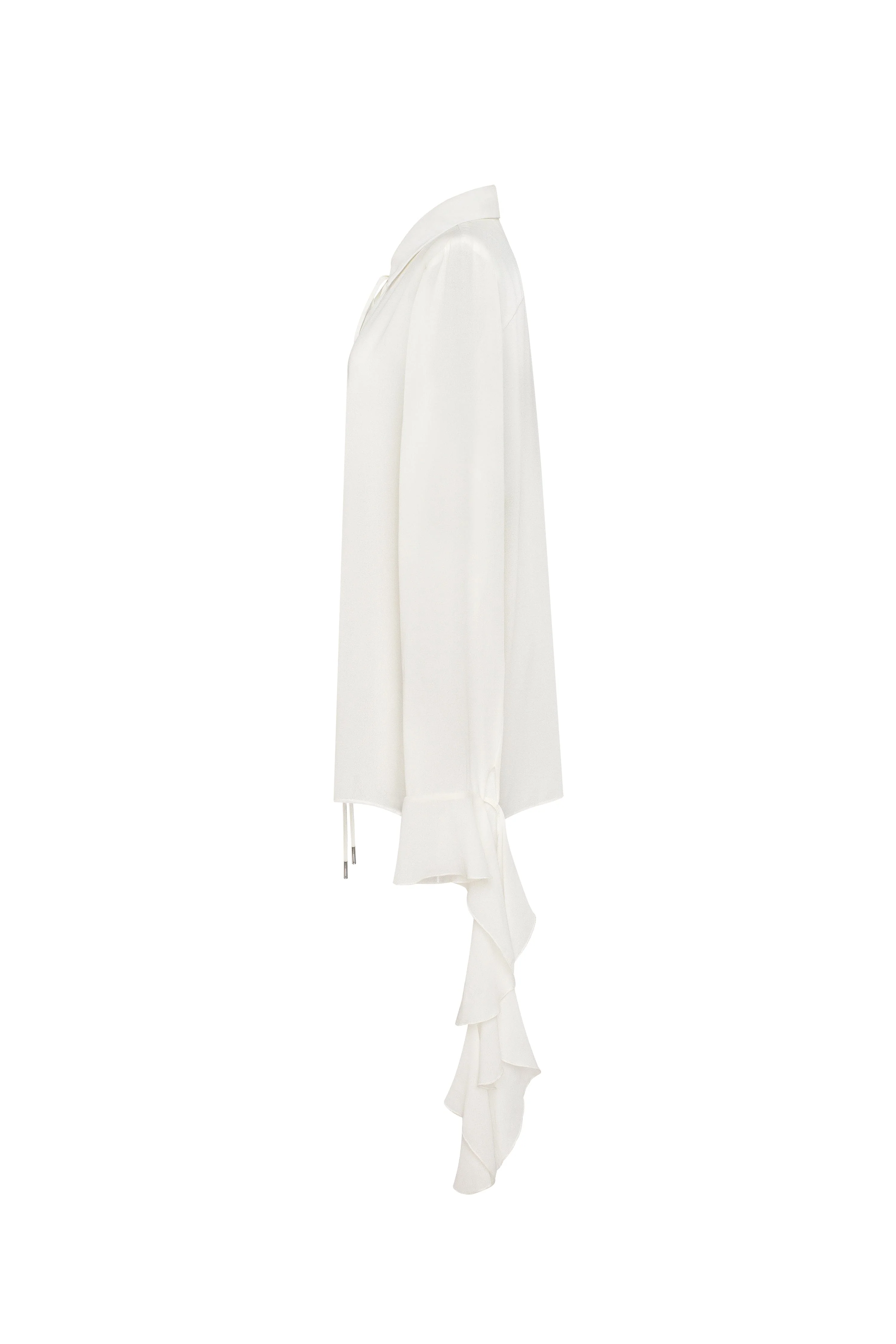 Ruffled blouse in white, Xo Xo - Image 5