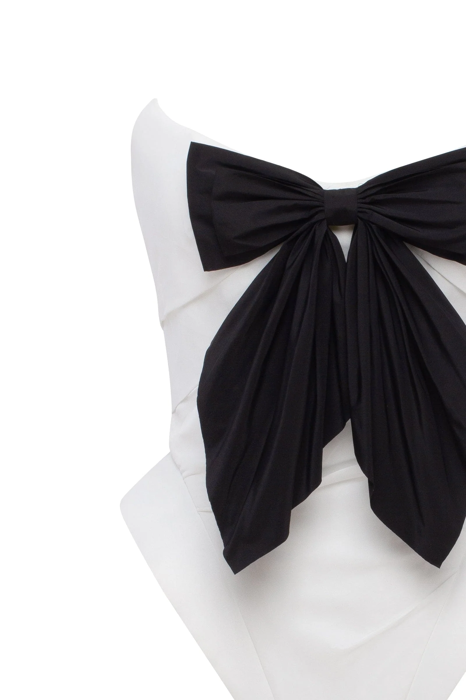 Sleeveless white corset with detachable bow, Parisienne - Image 6