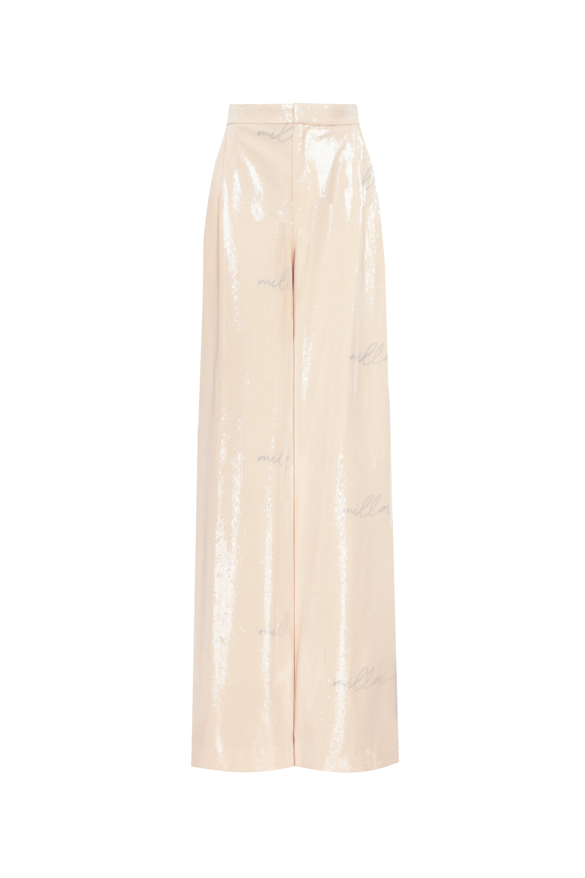 Sparkling beige trousers with Milla's signature, Xo Xo - Image 2