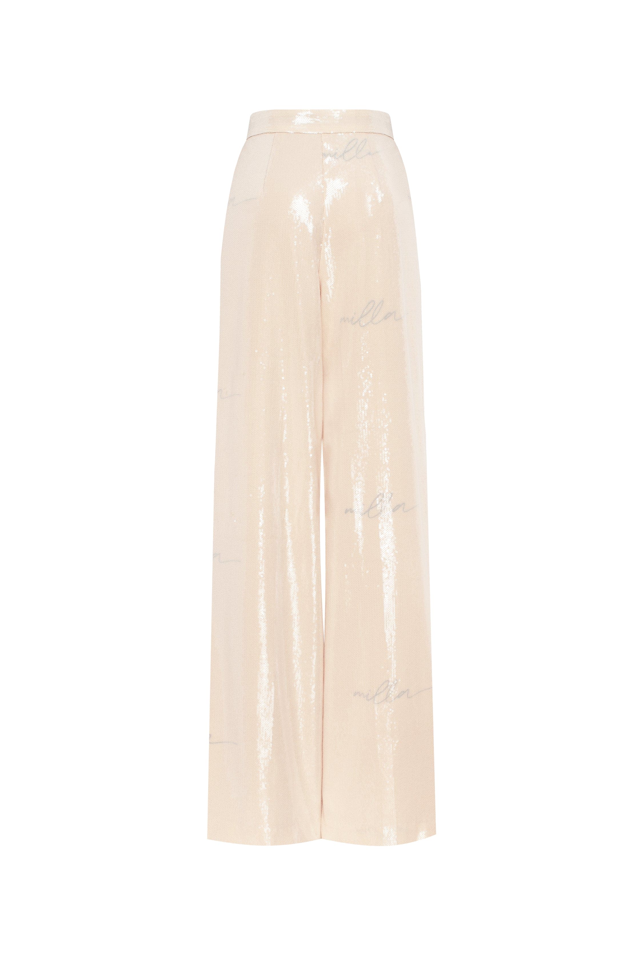 Sparkling beige trousers with Milla's signature, Xo Xo - Image 4