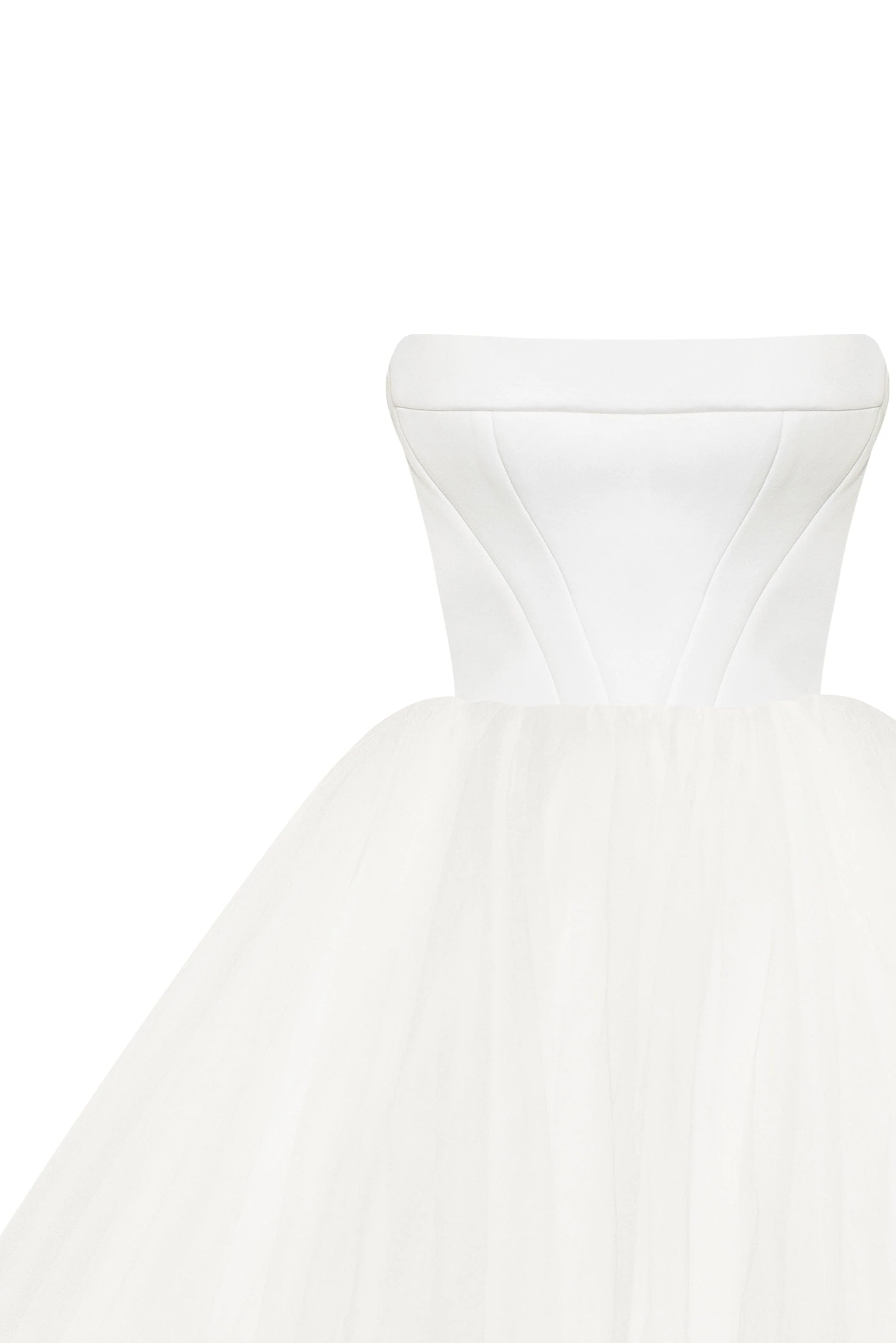 Spectacular tulle evening co-ord set with statement long gloves, Xo Xo - Image 5