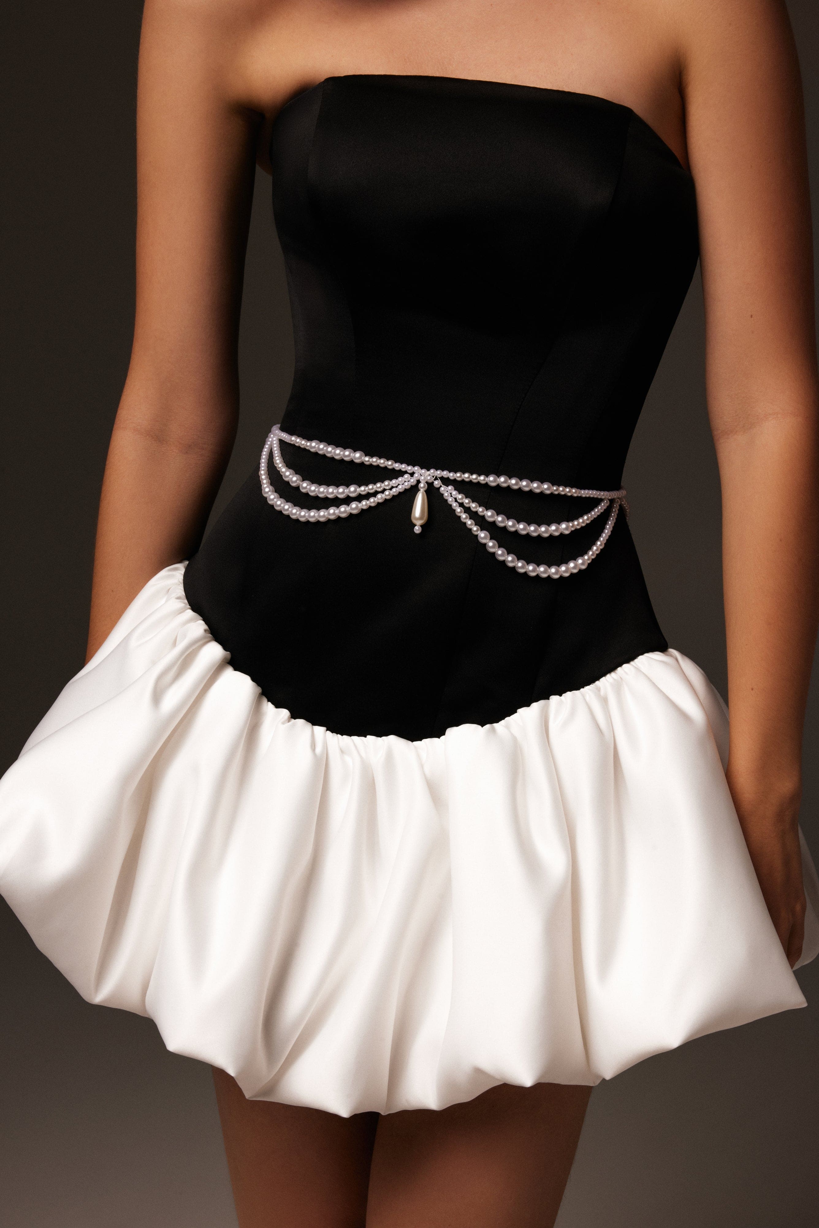 Swan-like mini corset dress, Glow-Up - Image 7