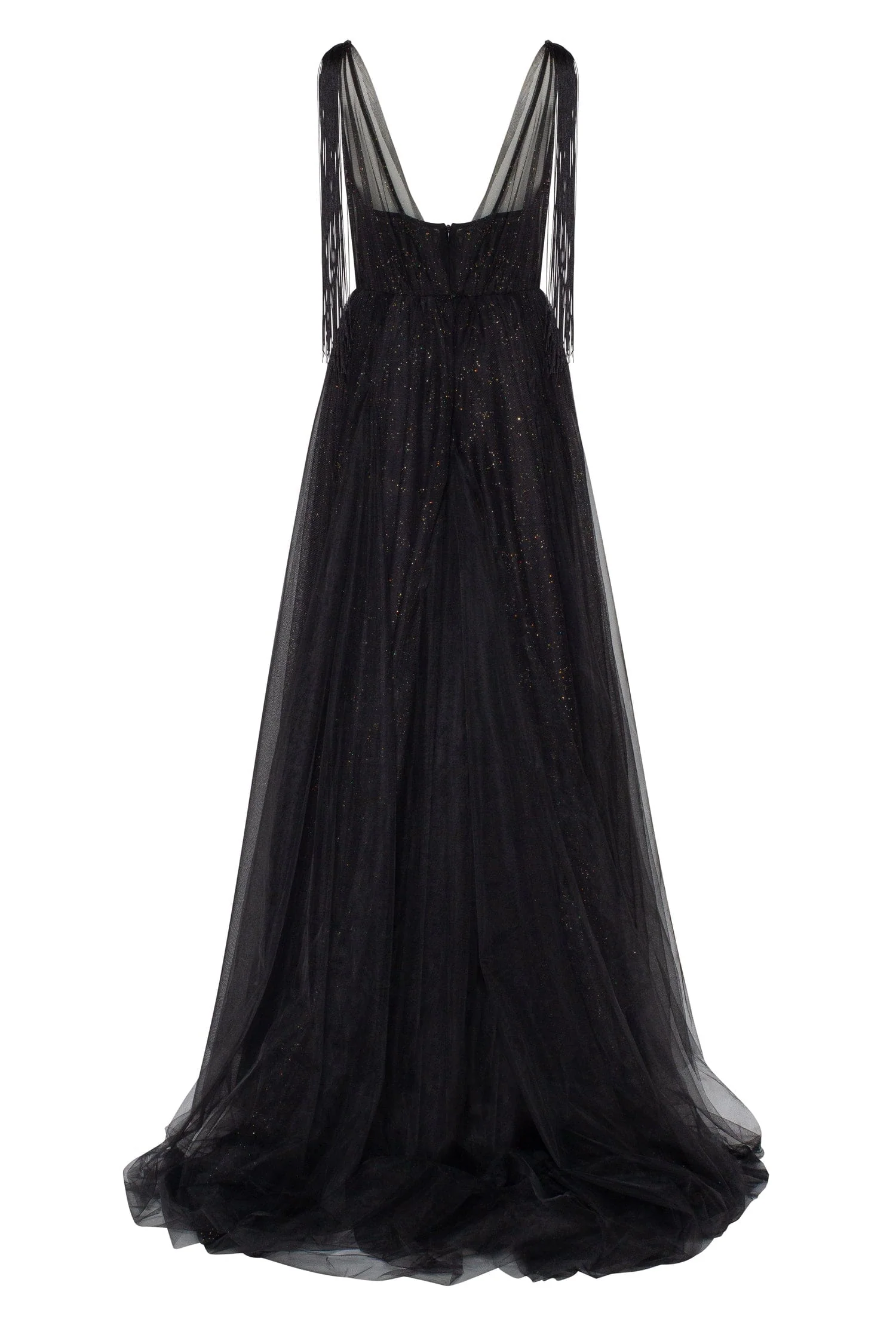 V-Neck Transparent Maxi Dress - Image 4